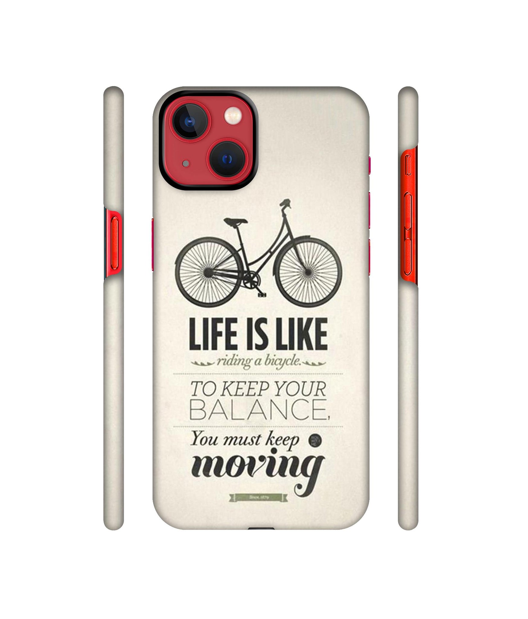 Life is Like Moving Designer Hard Back Cover for Apple iPhone 13