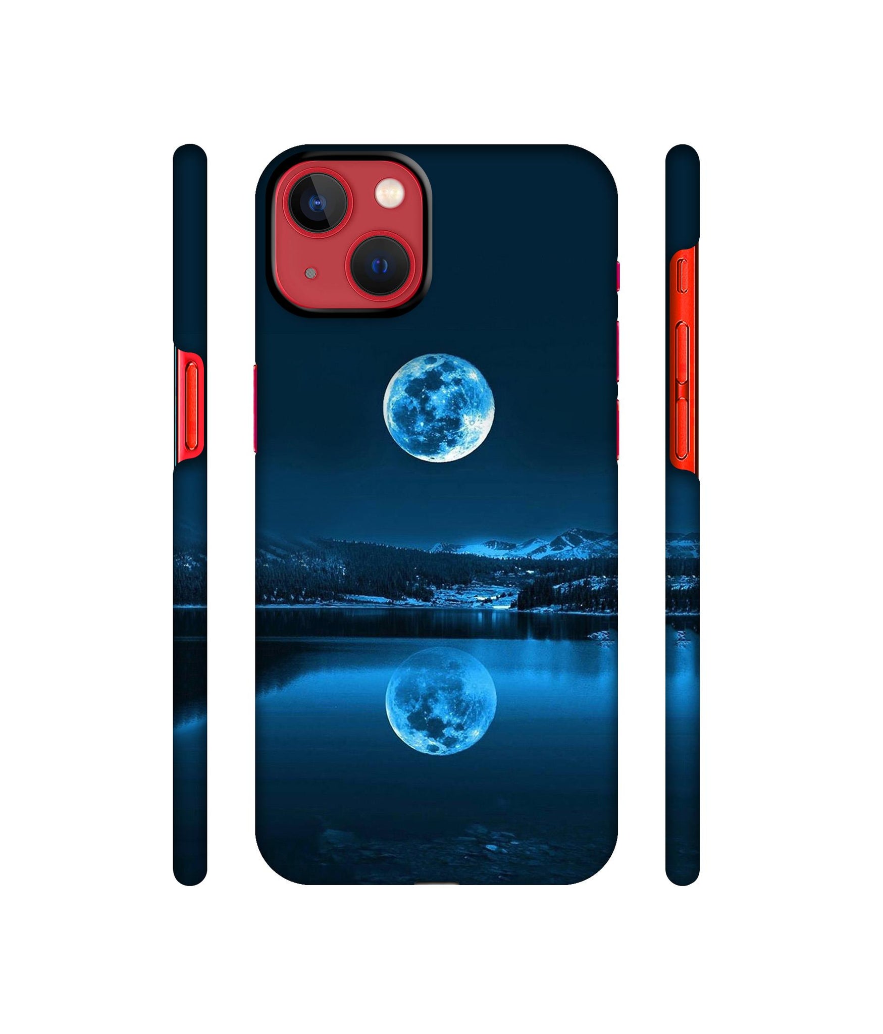 Moon Pattern Print Designer Hard Back Cover for Apple iPhone 13