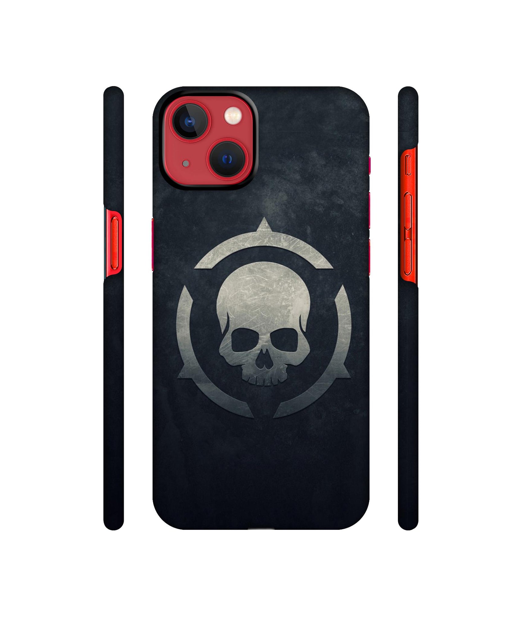 Skull Pattern Print Designer Hard Back Cover for Apple iPhone 13