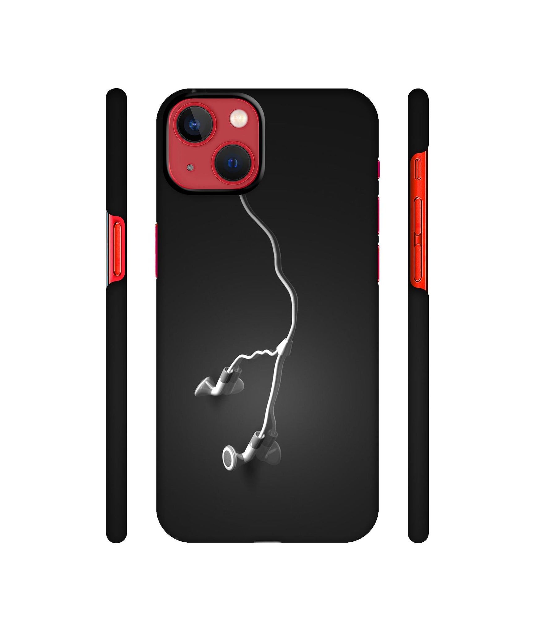 Headphone Designer Hard Back Cover for Apple iPhone 13