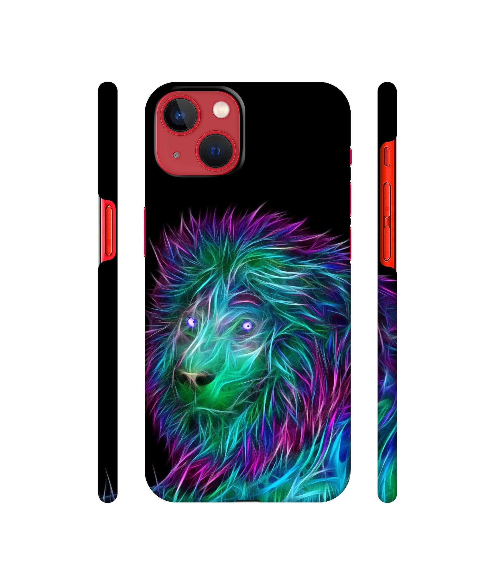 3D Lion Designer Hard Back Cover for Apple iPhone 13