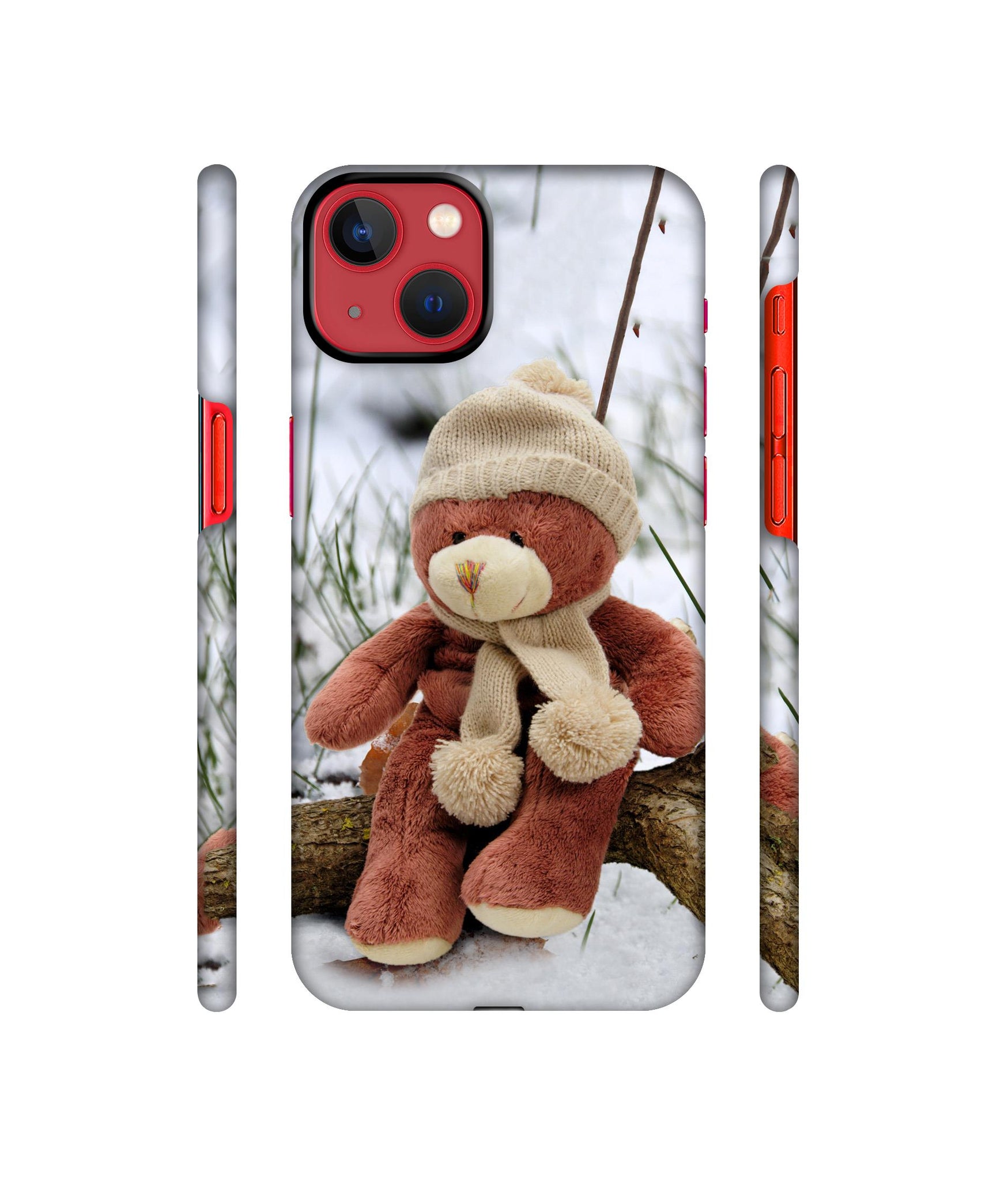 Woolen Bear Designer Hard Back Cover for Apple iPhone 13