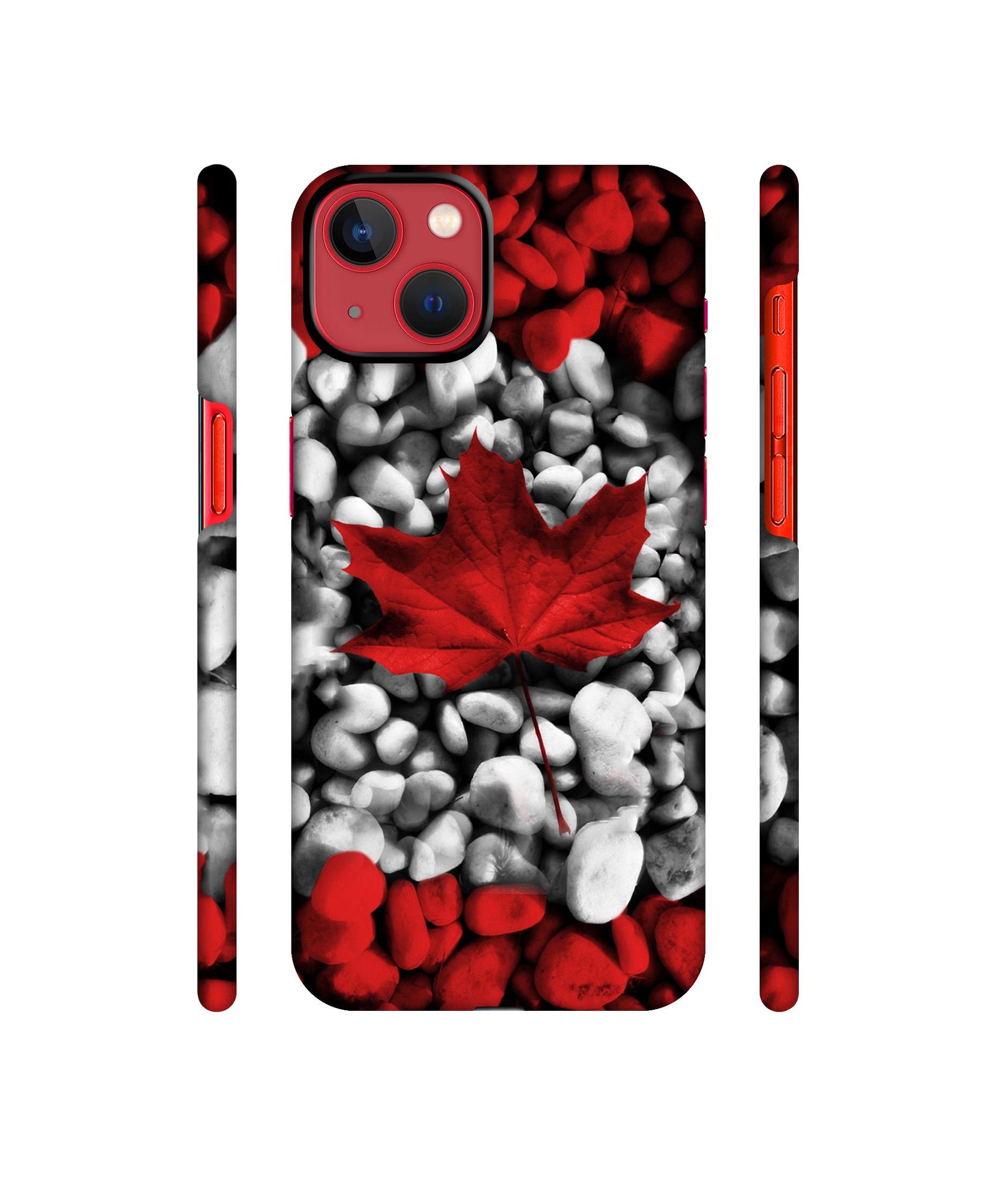 Canada Leaves Flag Designer Hard Back Cover for Apple iPhone 13