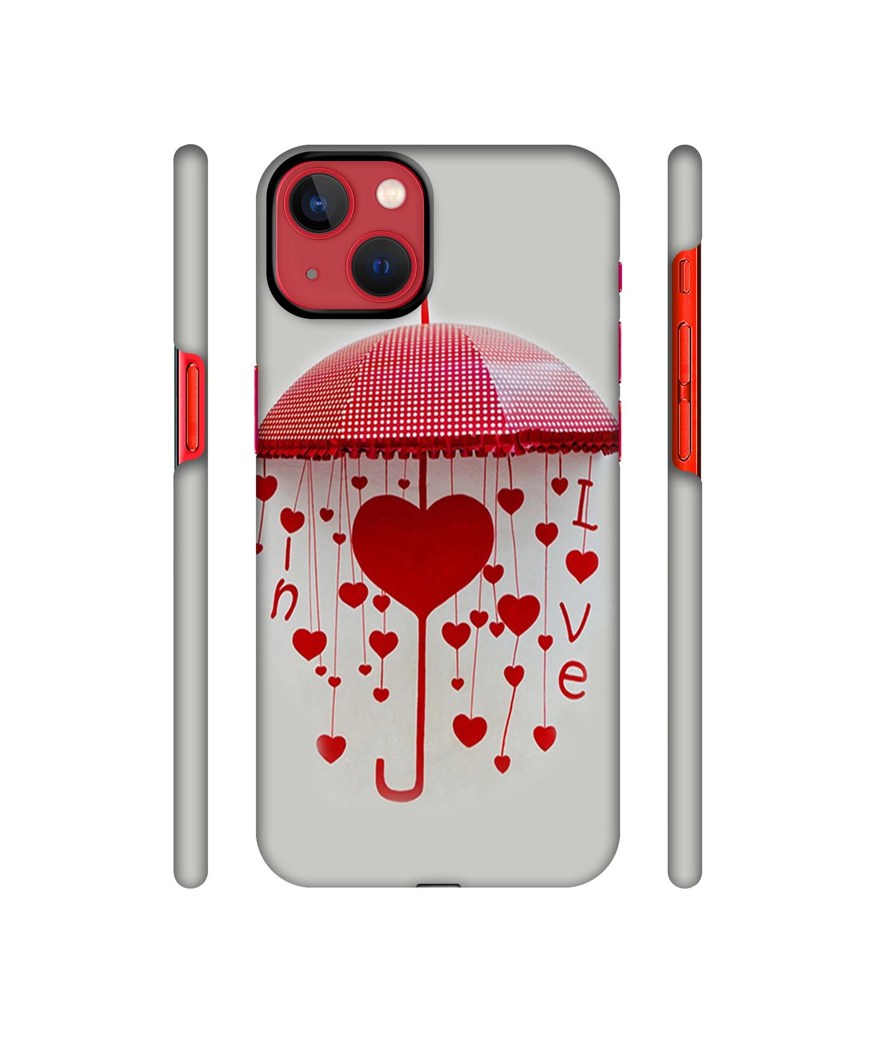 Love Heart Designer Hard Back Cover for Apple iPhone 13