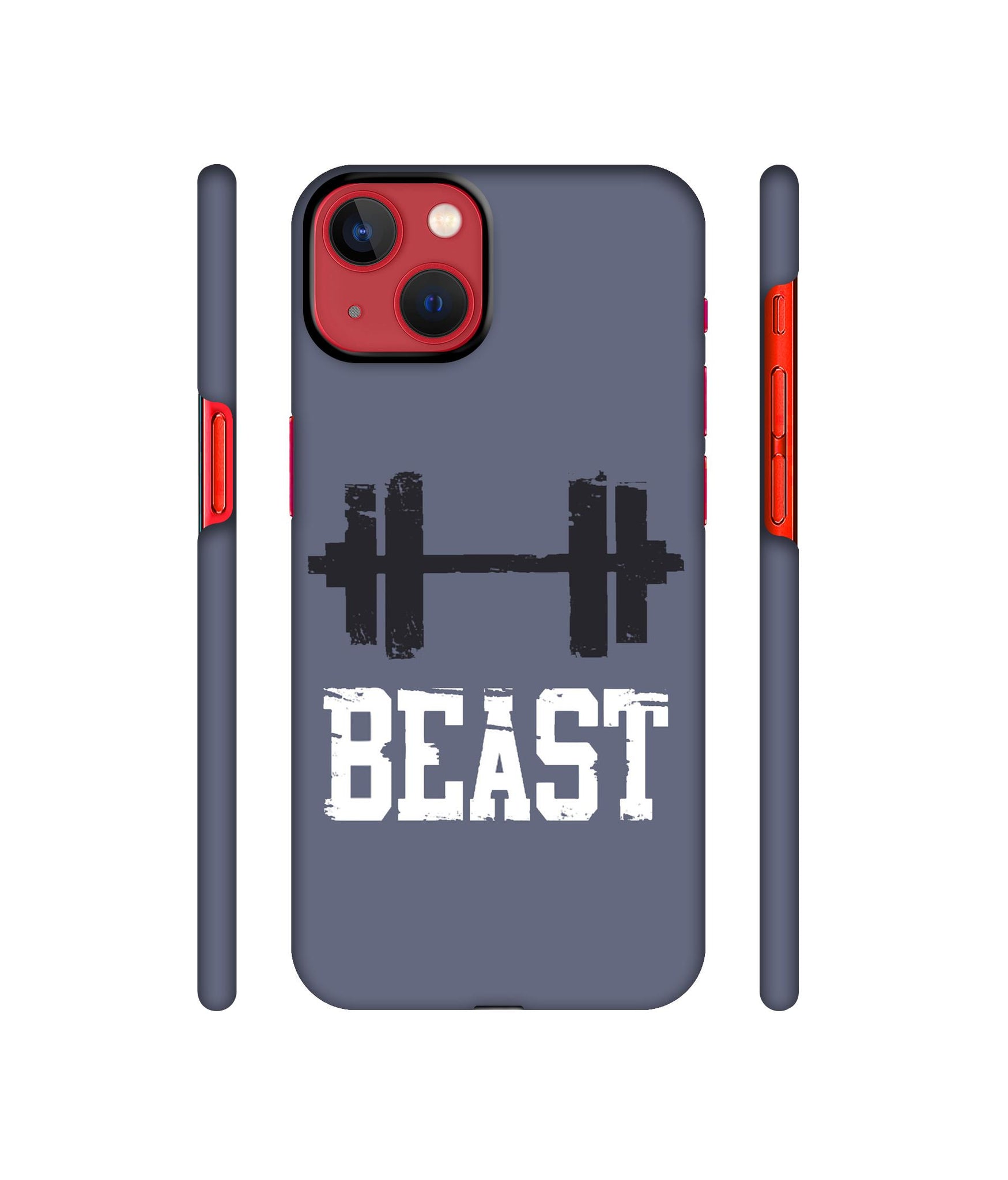 Beast Gym Designer Hard Back Cover for Apple iPhone 13