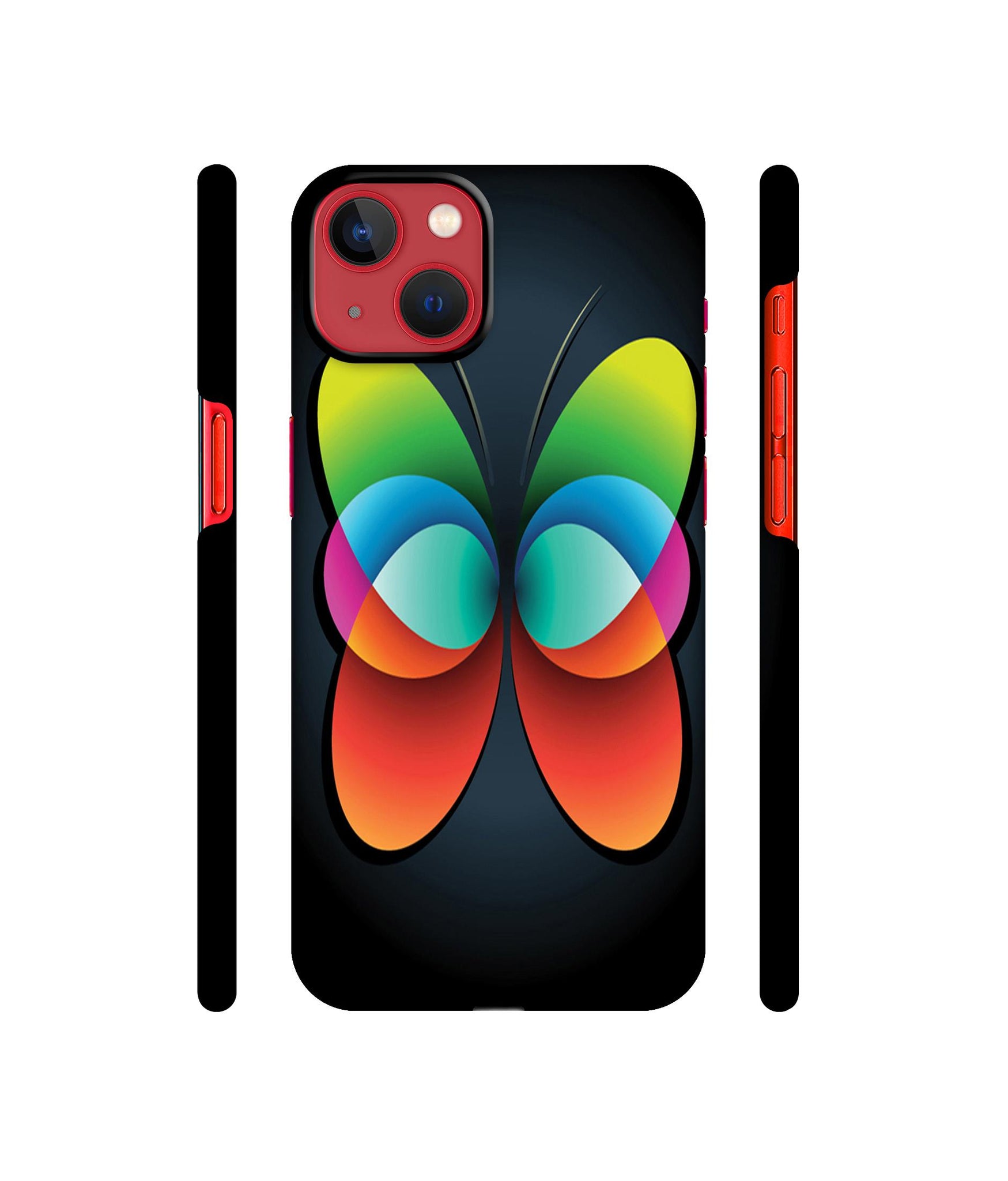 Colourfull Butterfly Designer Hard Back Cover for Apple iPhone 13