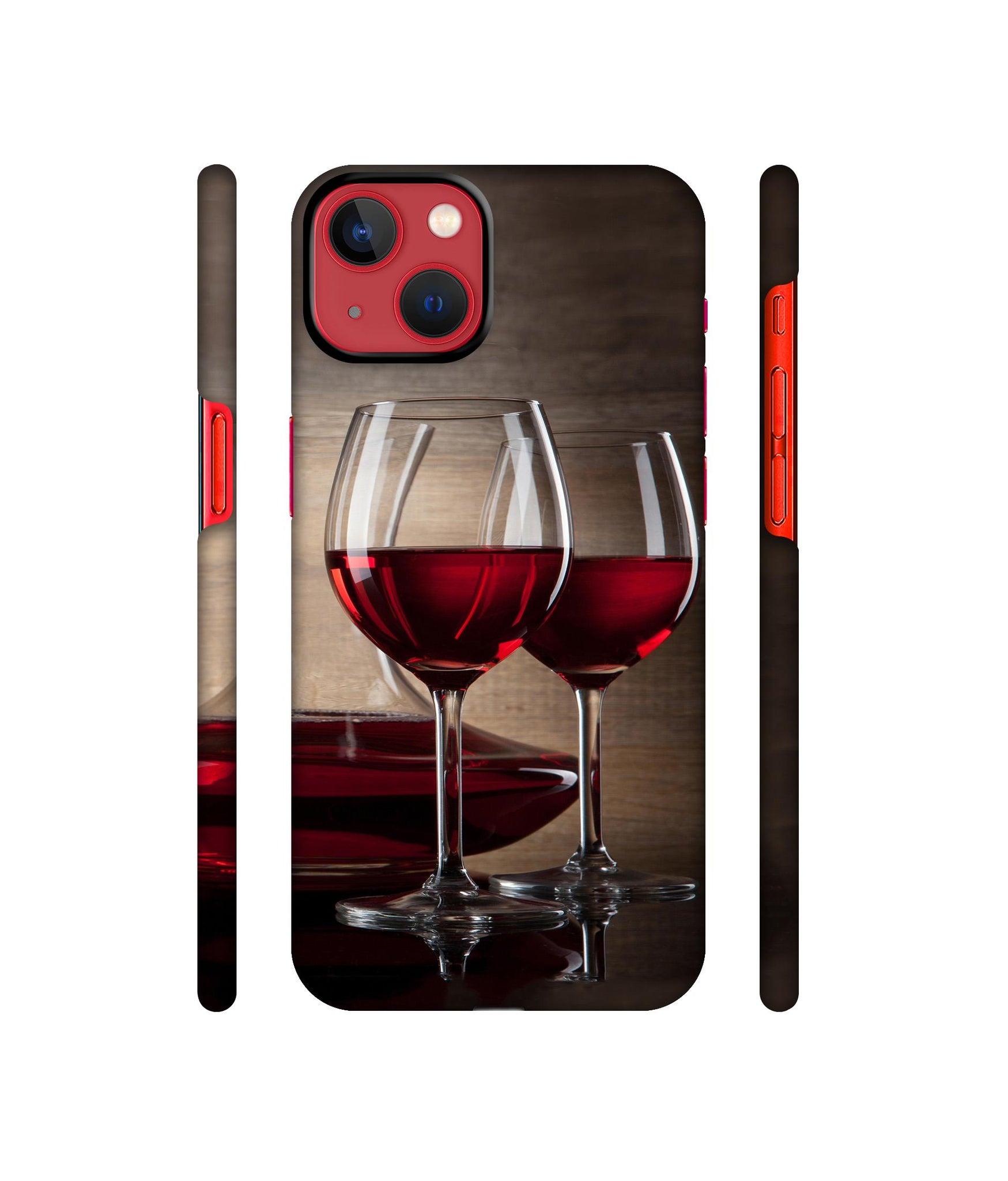 Wine Glass Designer Hard Back Cover for Apple iPhone 13