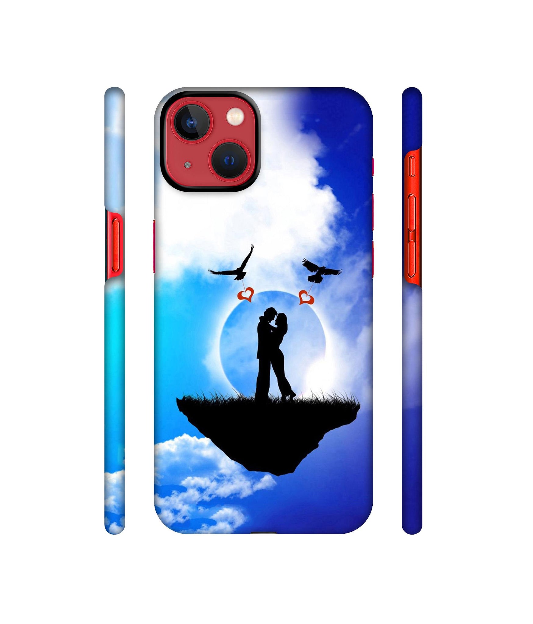 Flying Love Designer Hard Back Cover for Apple iPhone 13