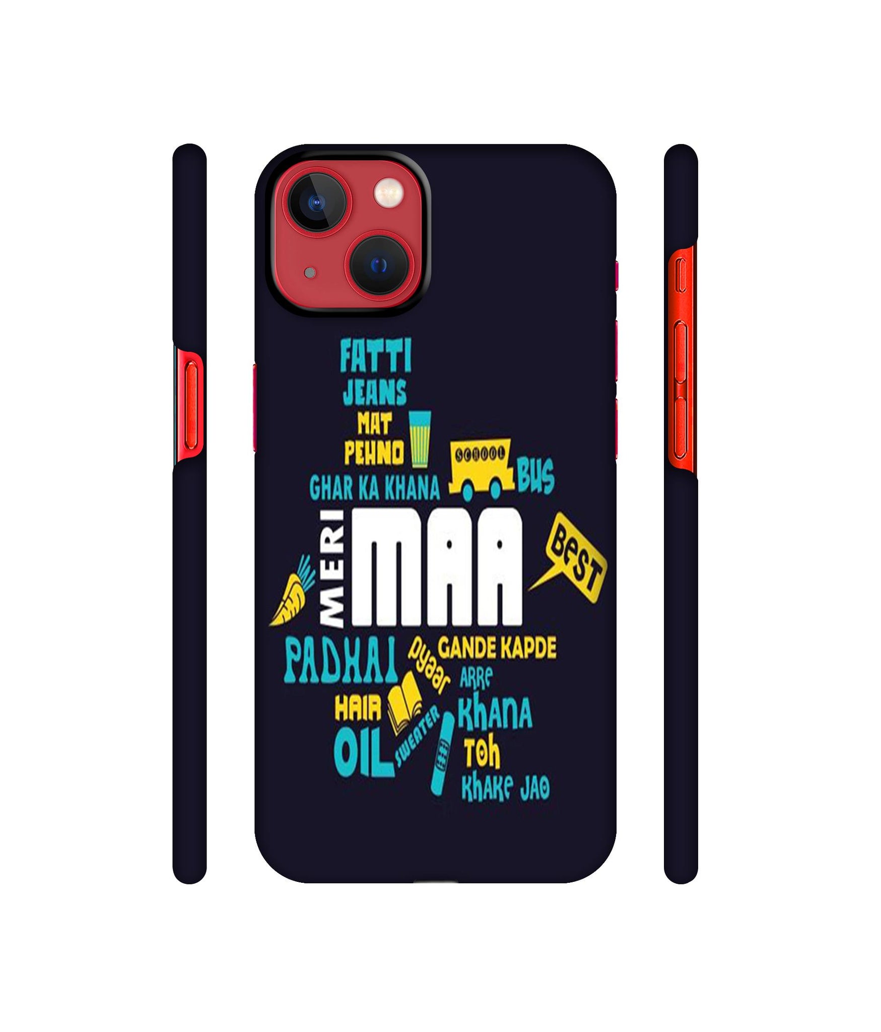 Maa Designer Hard Back Cover for Apple iPhone 13