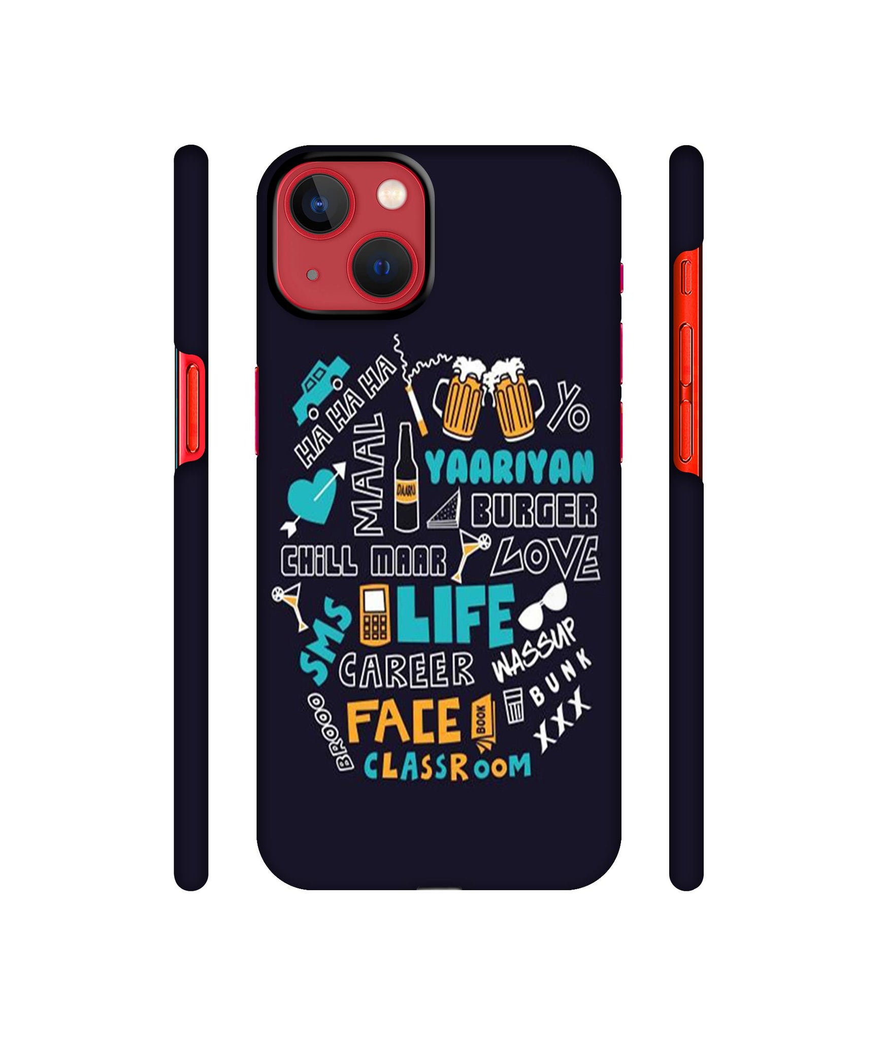 Funny Quote Designer Hard Back Cover for Apple iPhone 13