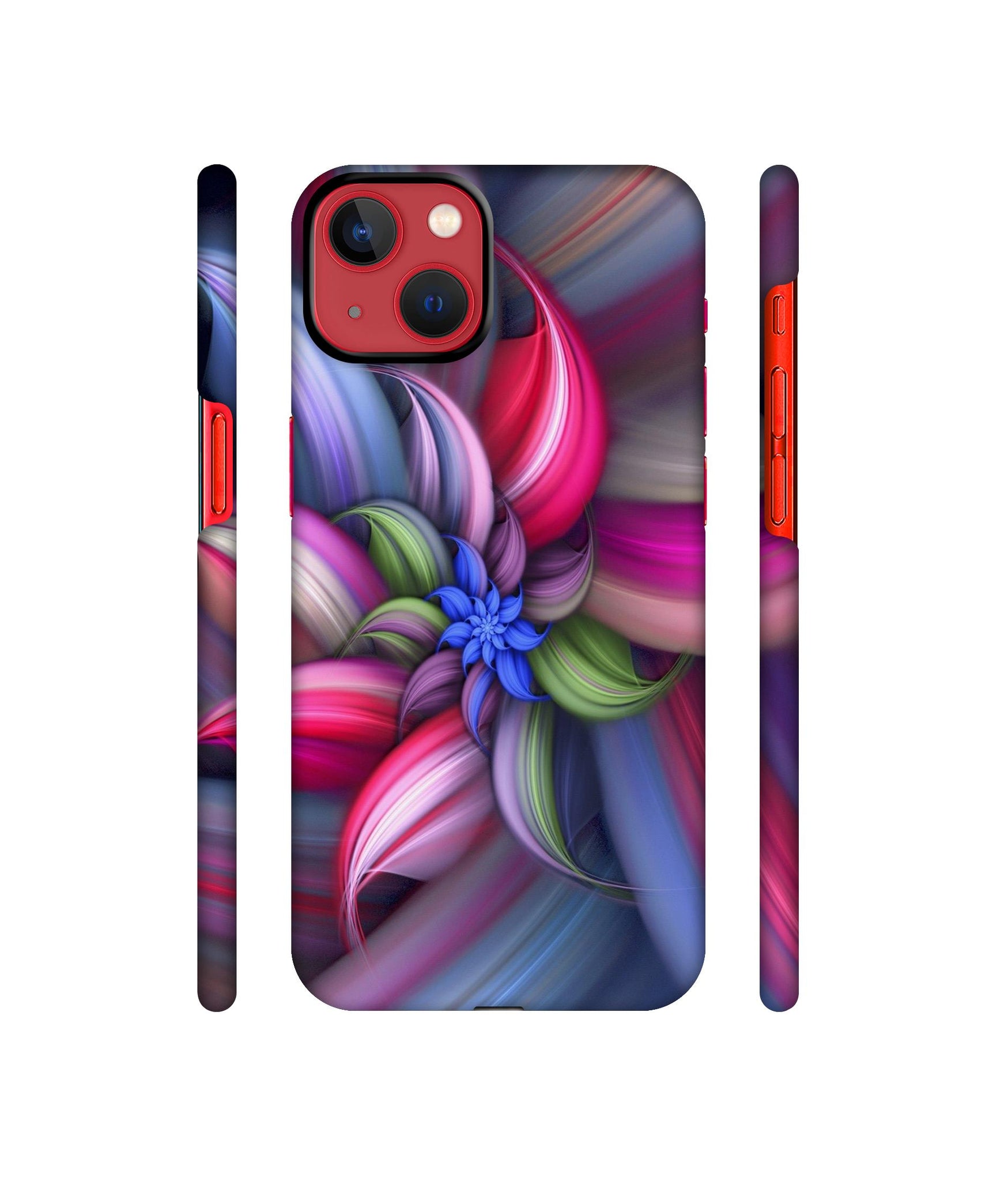 Colorful Flower Designer Hard Back Cover for Apple iPhone 13