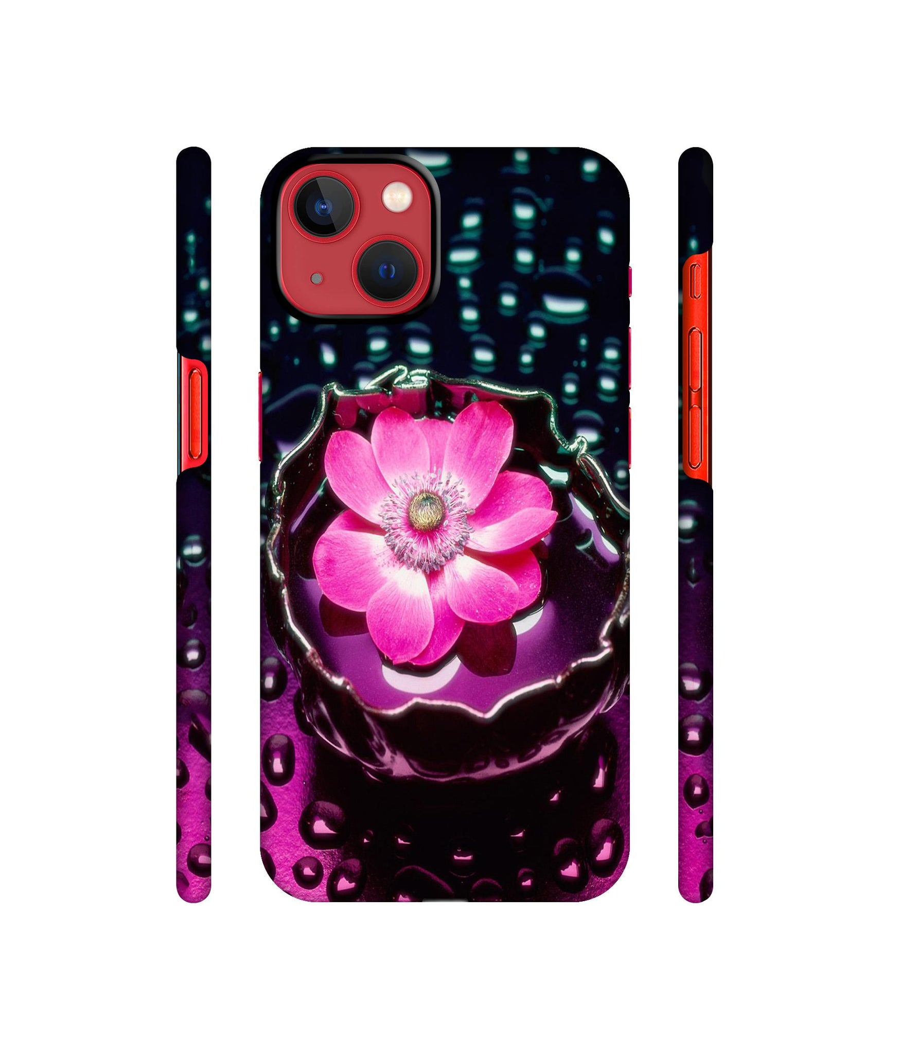 Flower in Water Designer Hard Back Cover for Apple iPhone 13