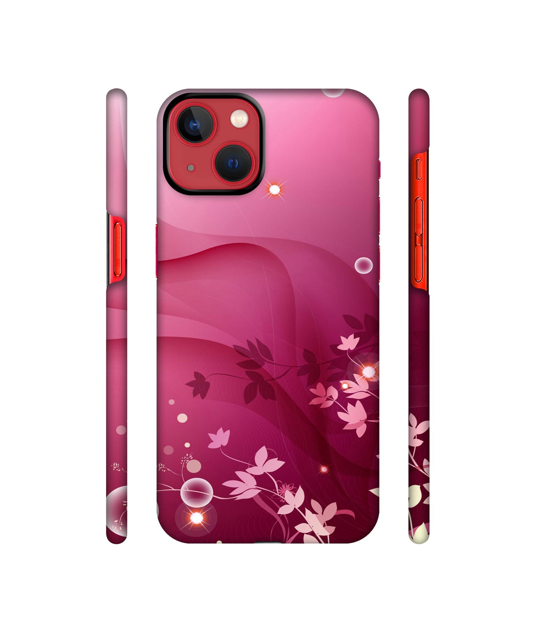 Pink Abstract Designer Hard Back Cover for Apple iPhone 13