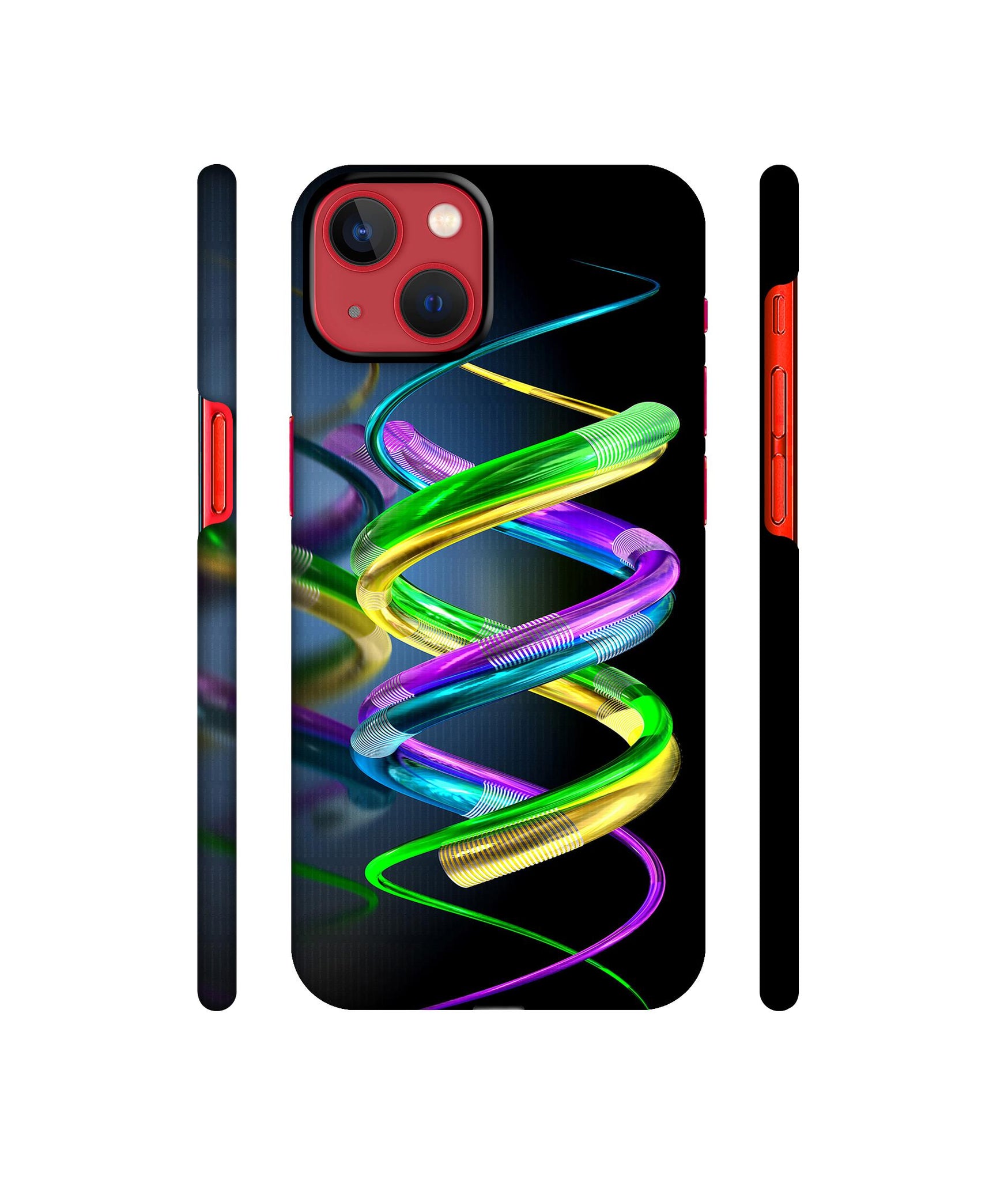 3D Spiral Designer Hard Back Cover for Apple iPhone 13