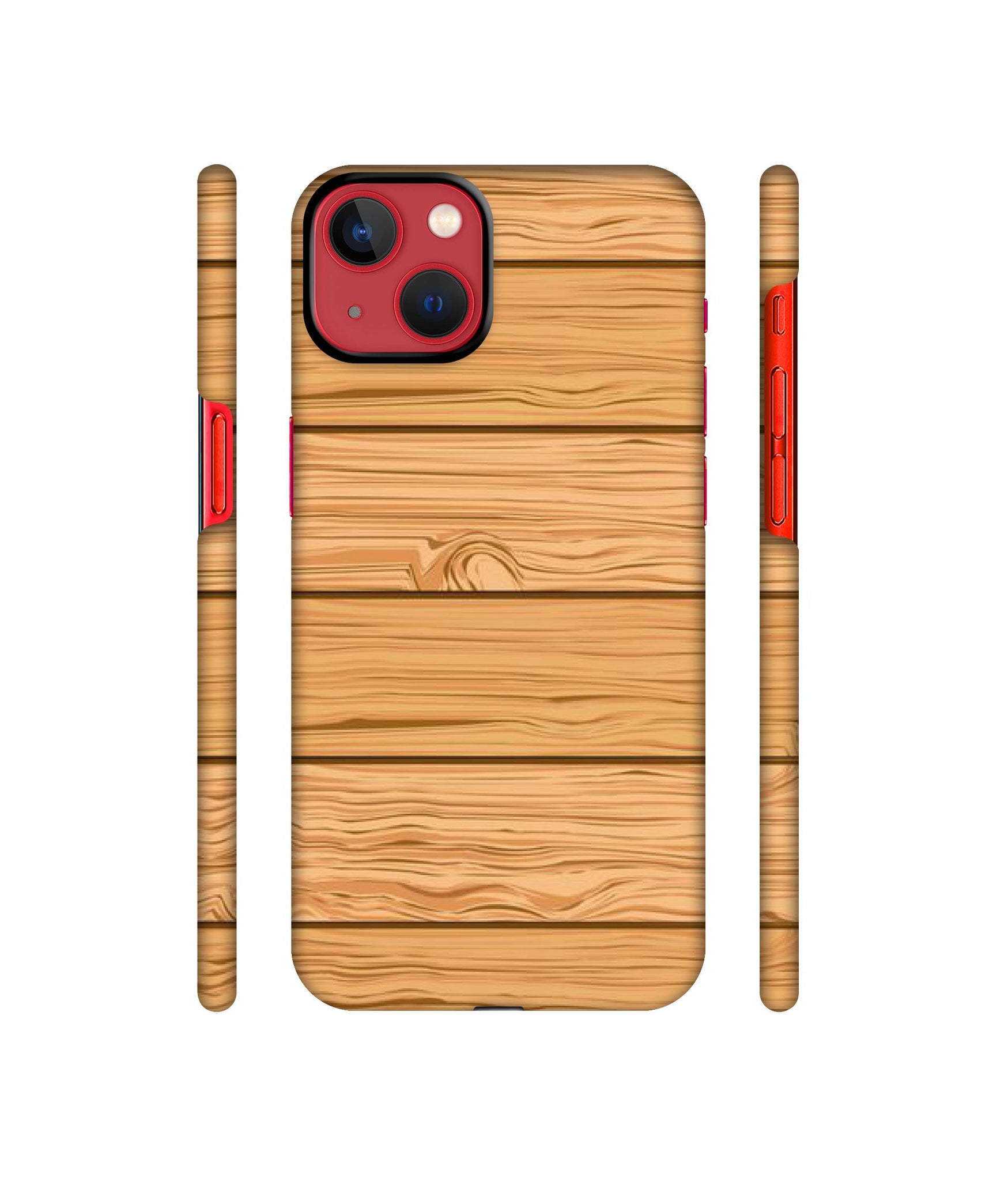 Wooden Texture Pattern Designer Hard Back Cover for Apple iPhone 13