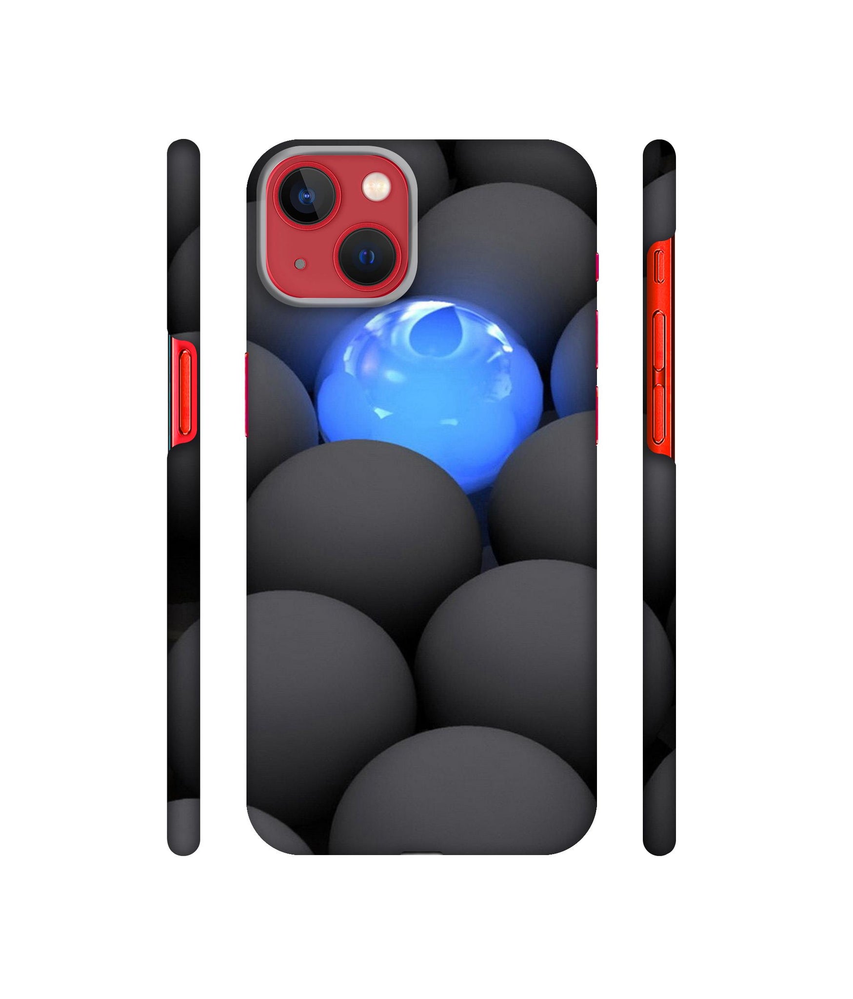 Balls Dark Neon Sight Surface Designer Hard Back Cover for Apple iPhone 13