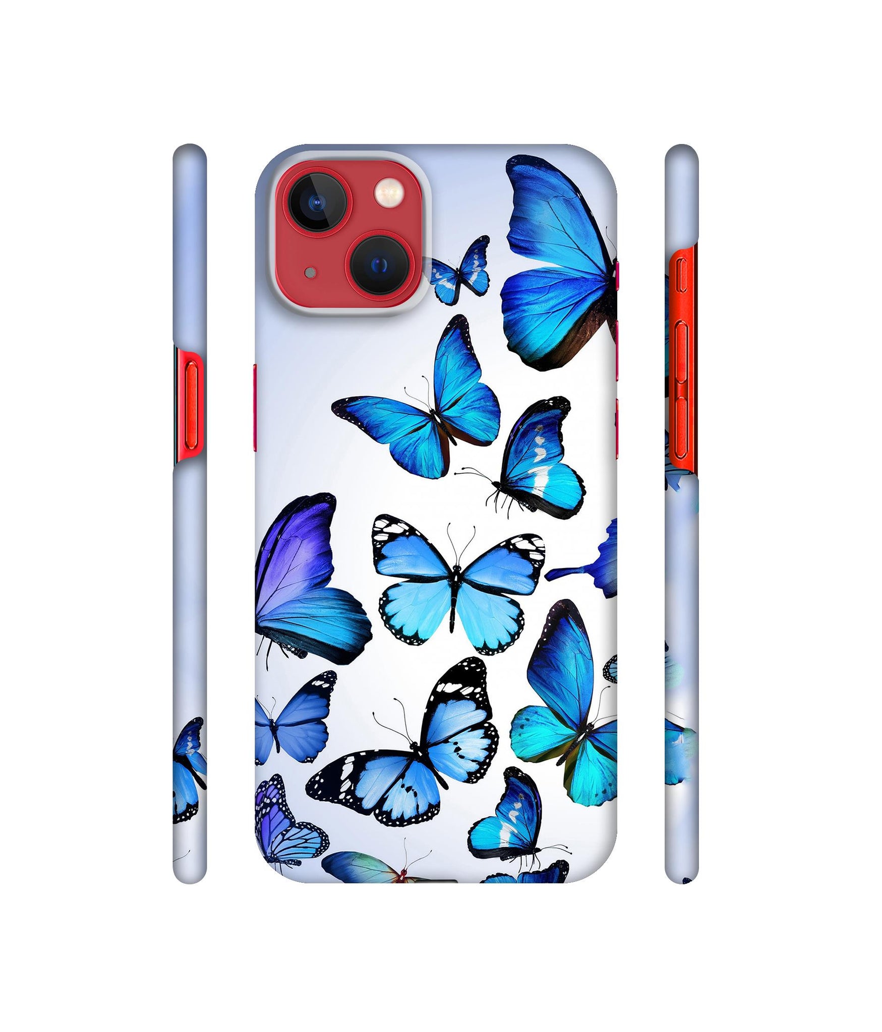 Colorful Flying Butterfly Designer Hard Back Cover for Apple iPhone 13