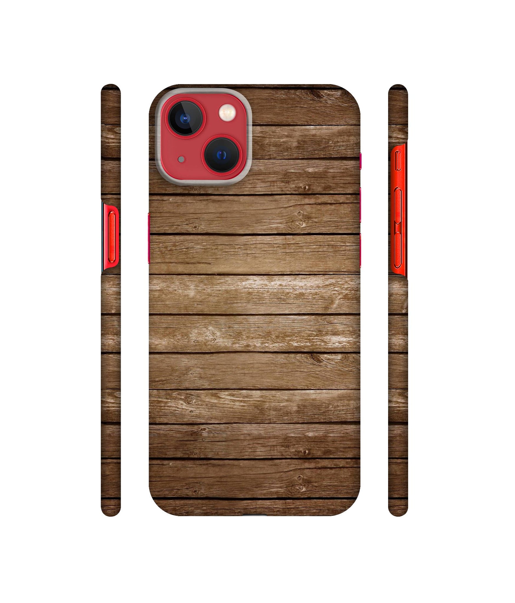 Wood Designer Hard Back Cover for Apple iPhone 13