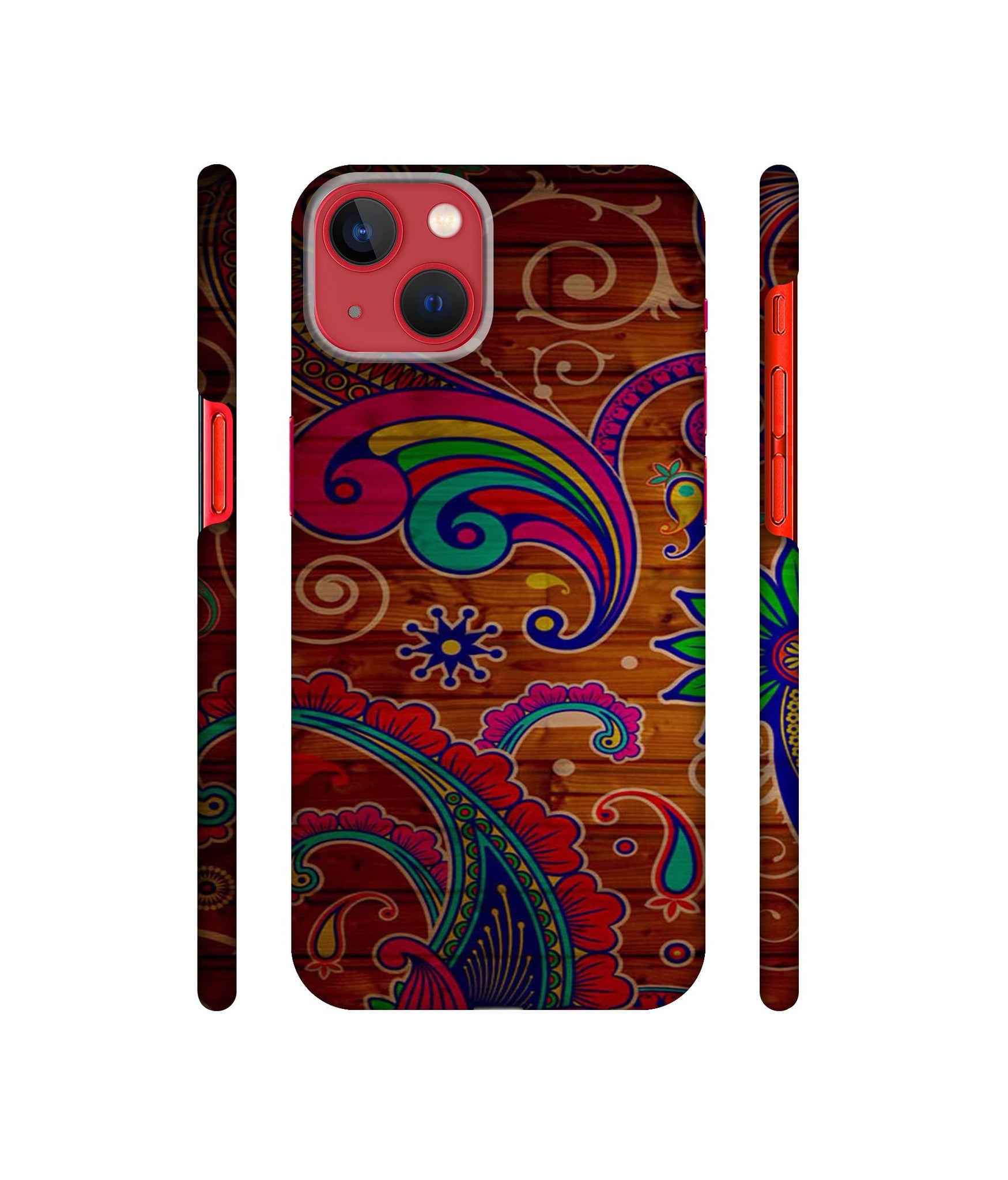 Wooden Pattern Print Designer Hard Back Cover for Apple iPhone 13