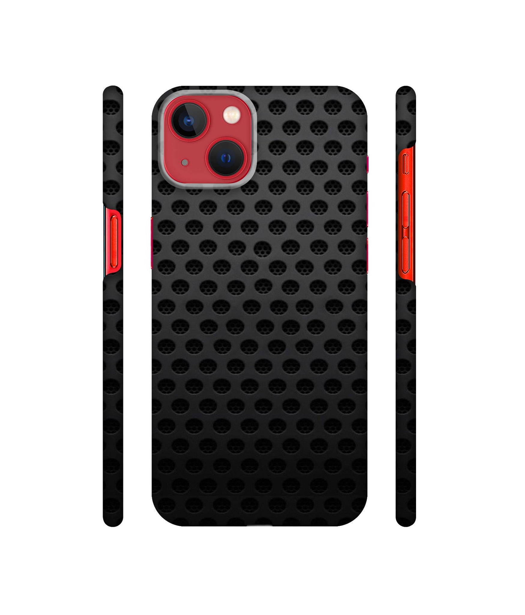 Black Circle Designer Hard Back Cover for Apple iPhone 13