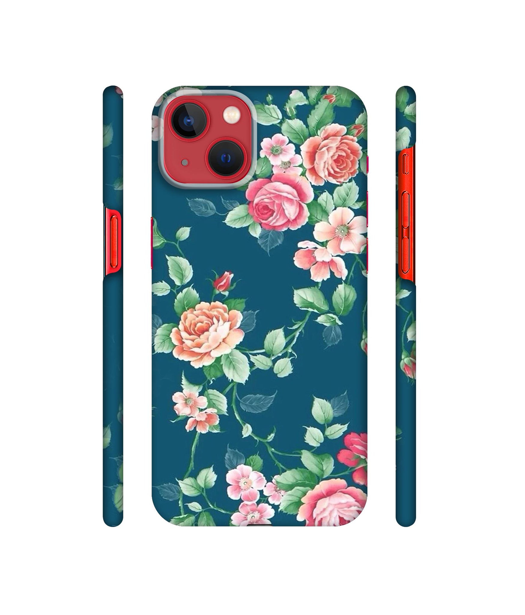 Vintage Floral Designer Hard Back Cover for Apple iPhone 13