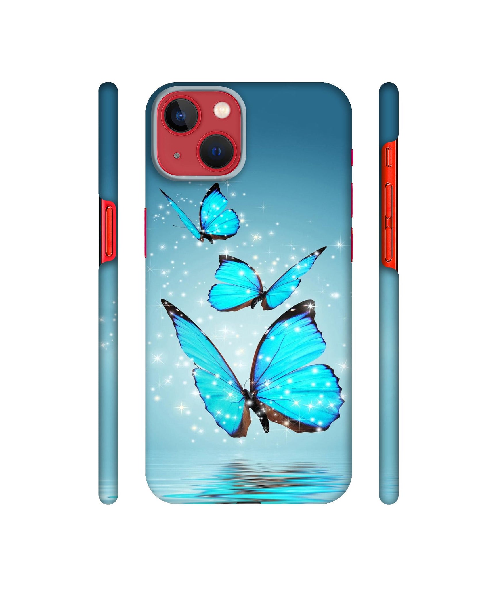 Flying Butterflies Designer Hard Back Cover for Apple iPhone 13