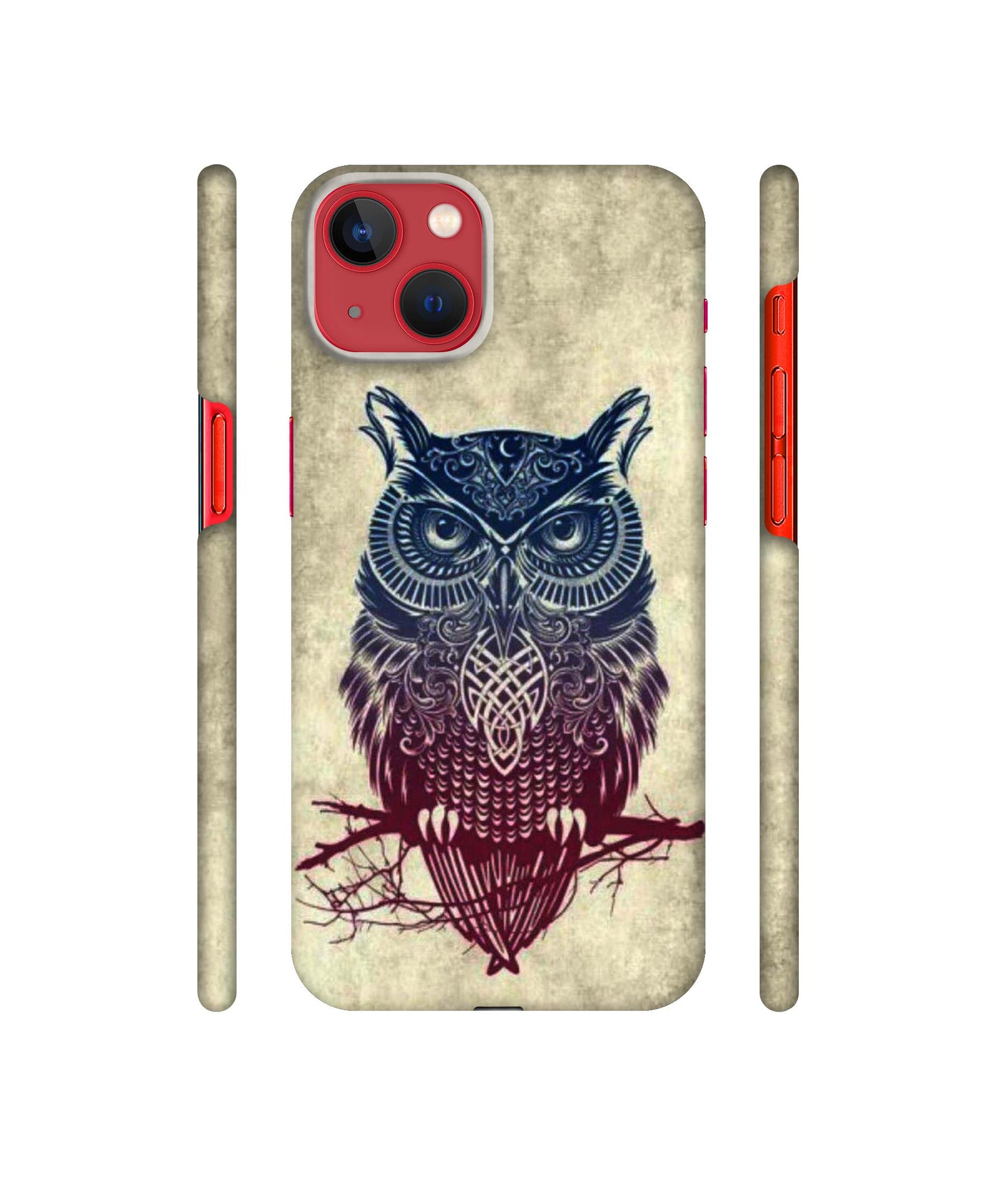 Owl Pattern Designer Hard Back Cover for Apple iPhone 13