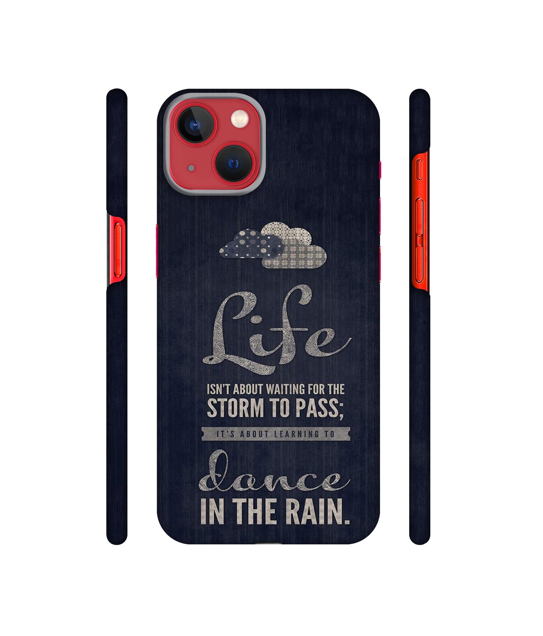 Life in The Rain Designer Hard Back Cover for Apple iPhone 13