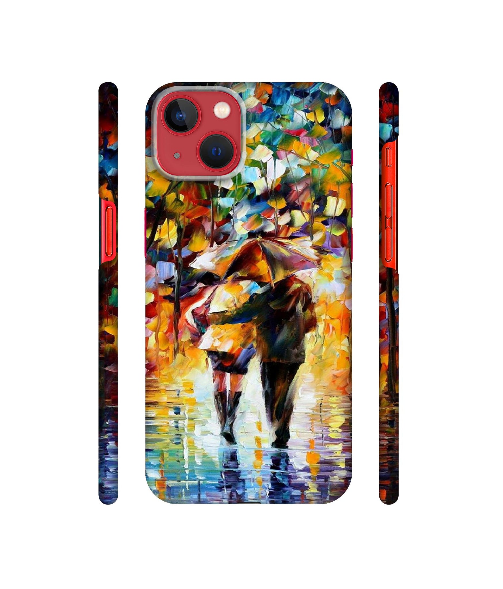 Paint Couple Pattern Designer Hard Back Cover for Apple iPhone 13