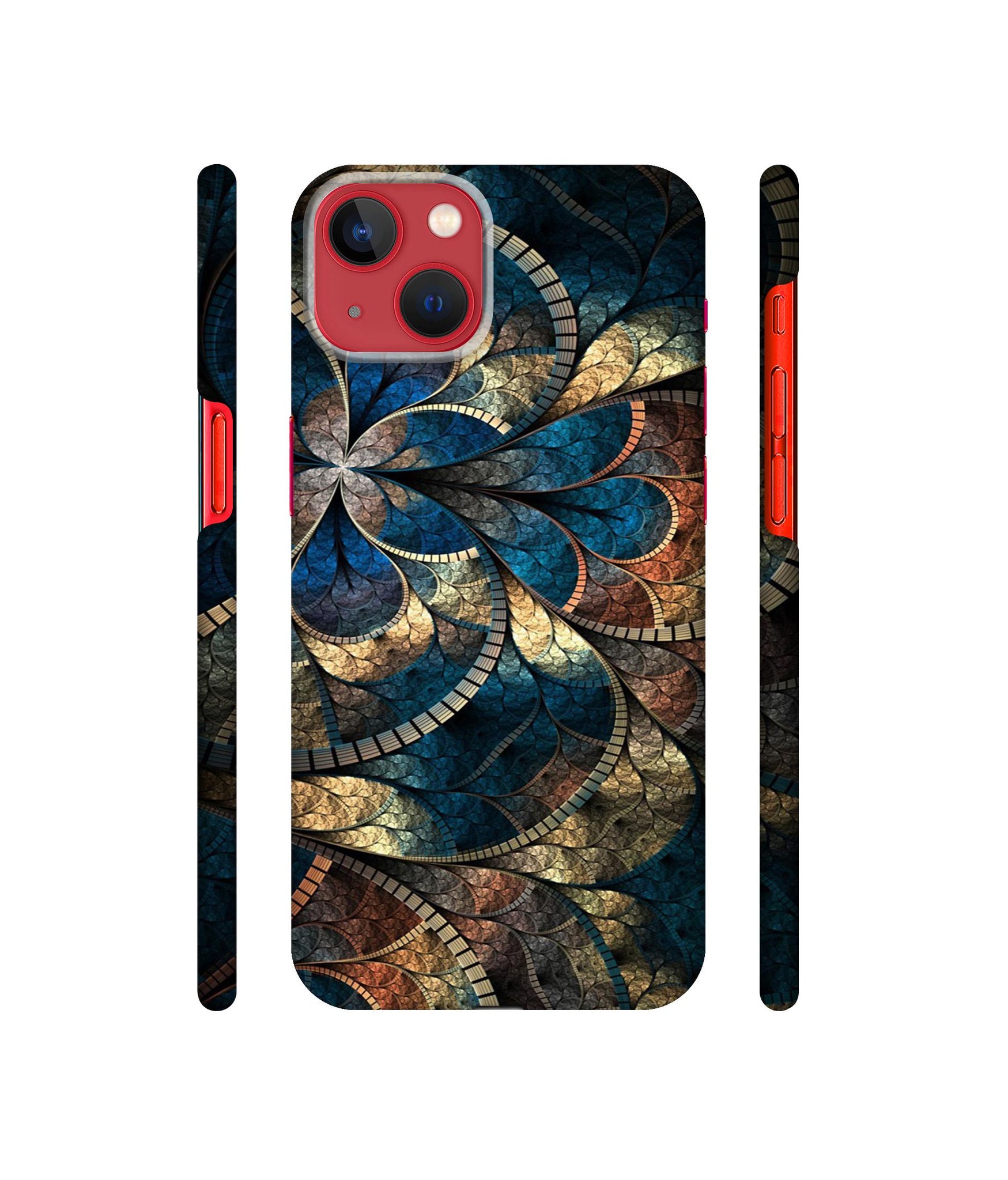 Fractional Pattern Designer Hard Back Cover for Apple iPhone 13