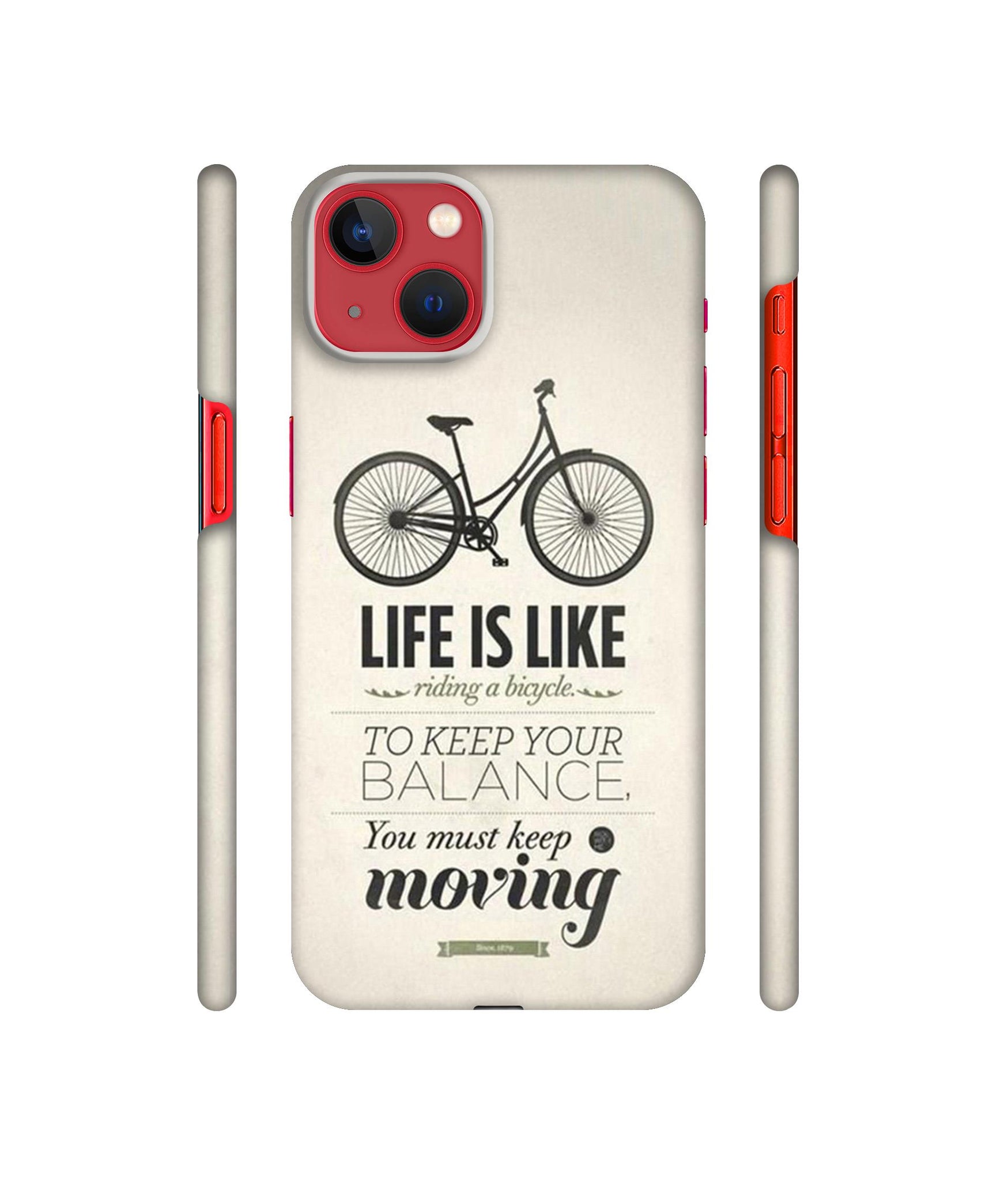 Life is Like Moving Designer Hard Back Cover for Apple iPhone 13