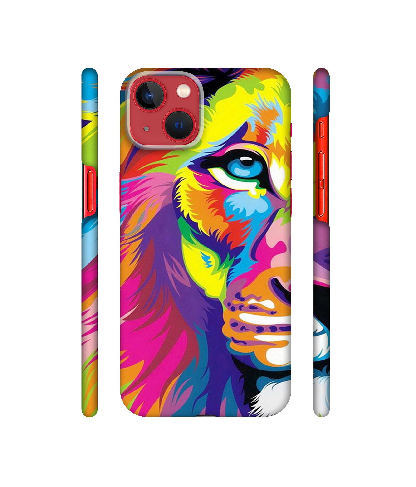 Lion Designer Hard Back Cover for Apple iPhone 13