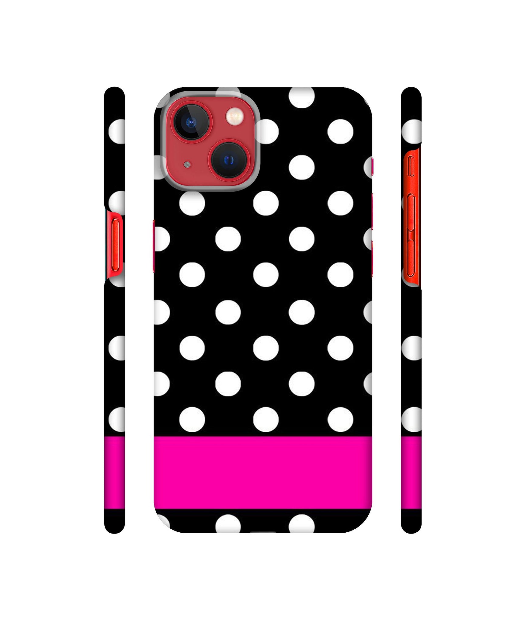 White Dots Pattern Designer Hard Back Cover for Apple iPhone 13