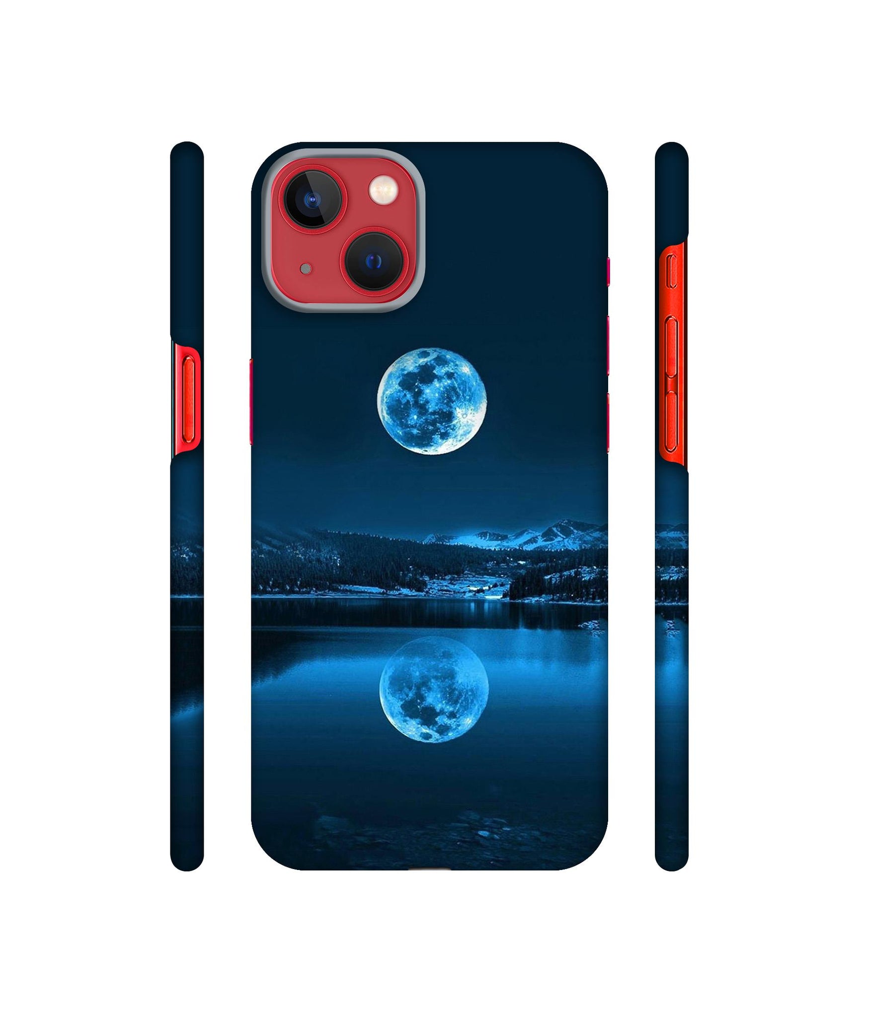 Moon Pattern Print Designer Hard Back Cover for Apple iPhone 13