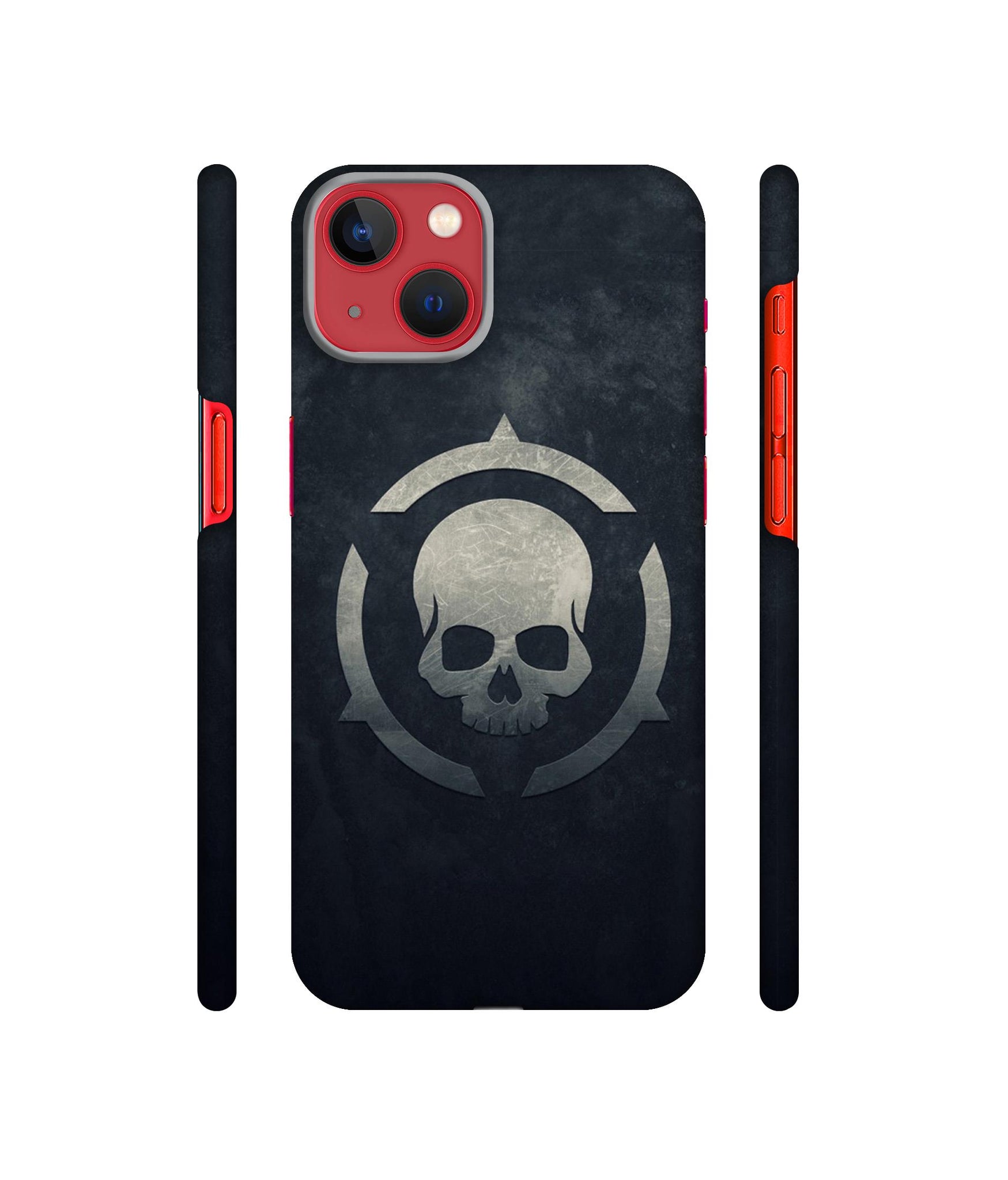 Skull Pattern Print Designer Hard Back Cover for Apple iPhone 13