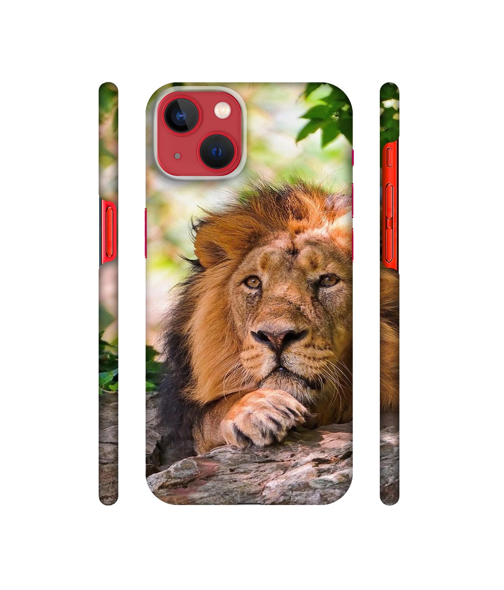 Tiger Pattern Print Designer Hard Back Cover for Apple iPhone 13