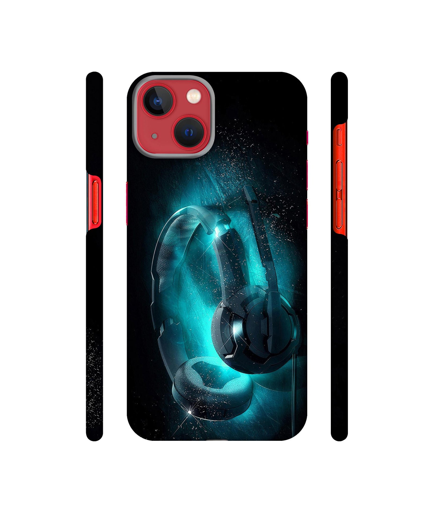 Cool Headphone Designer Hard Back Cover for Apple iPhone 13