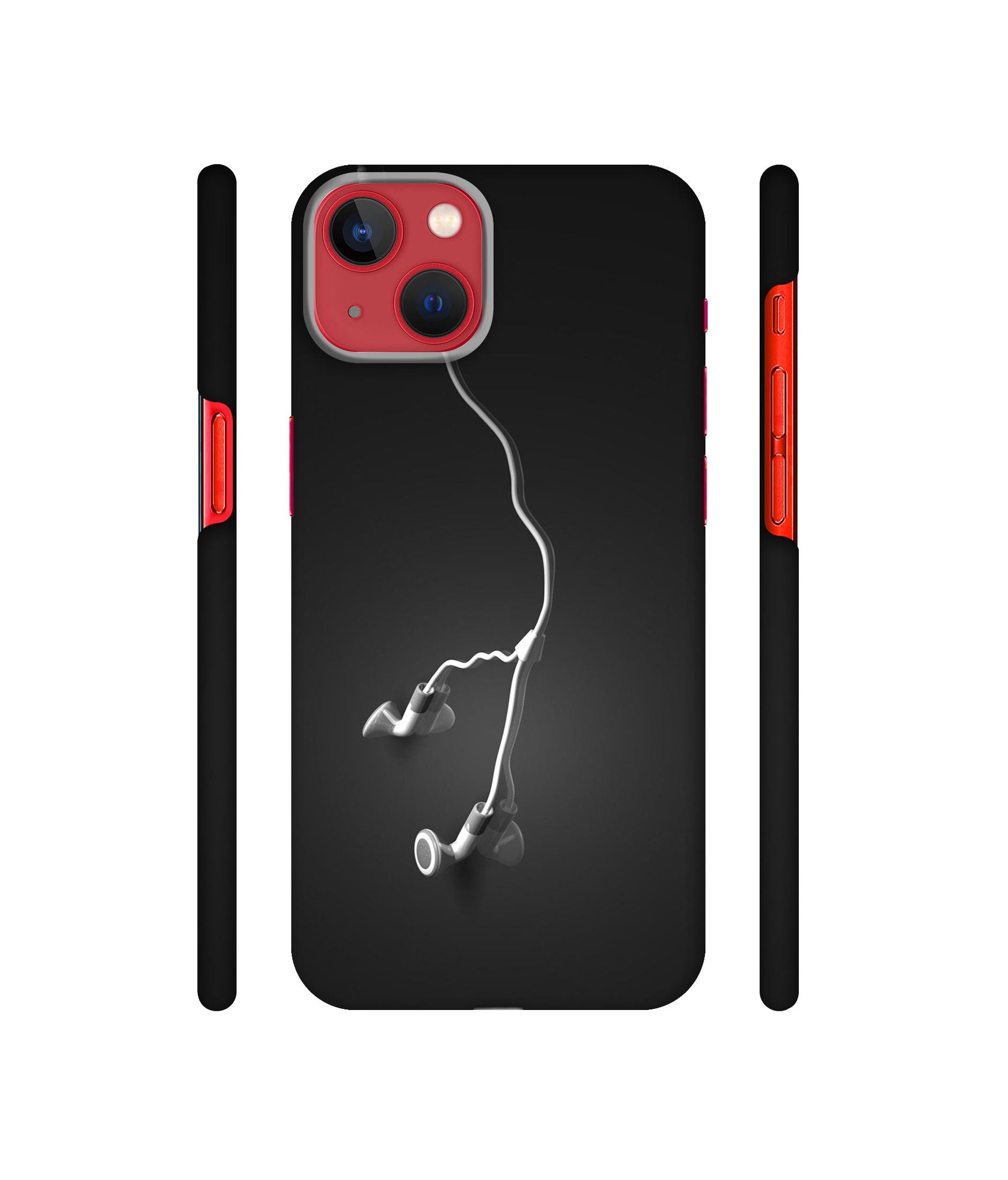 Headphone Designer Hard Back Cover for Apple iPhone 13