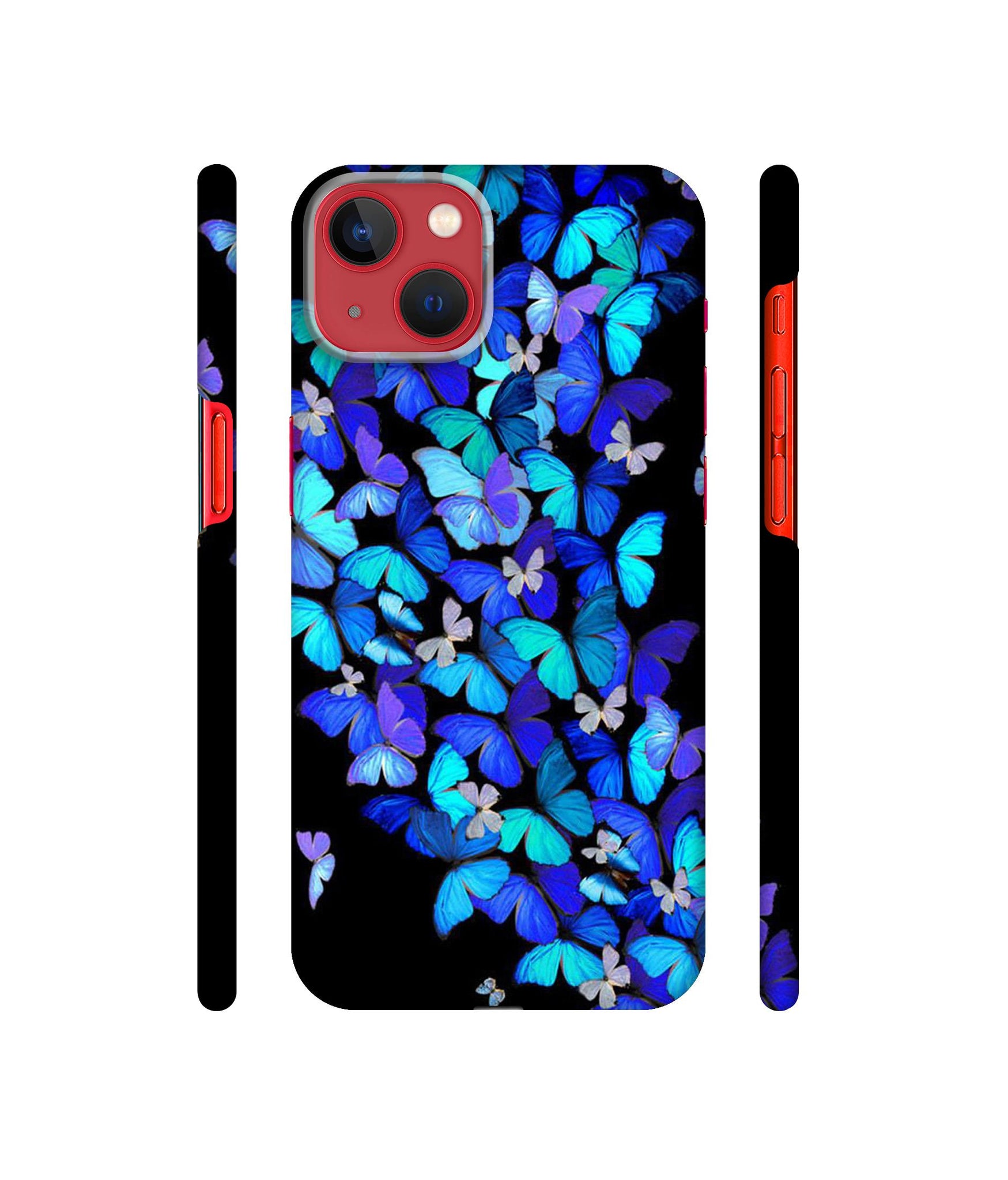 Butterfly Pattern Designer Hard Back Cover for Apple iPhone 13