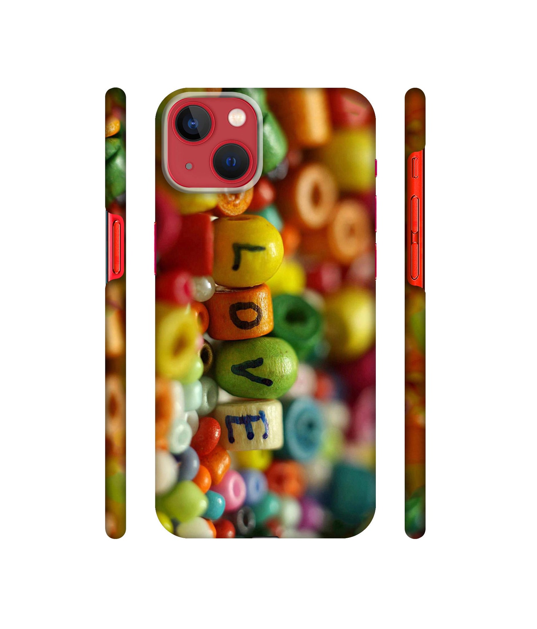 Colorful Love Designer Hard Back Cover for Apple iPhone 13