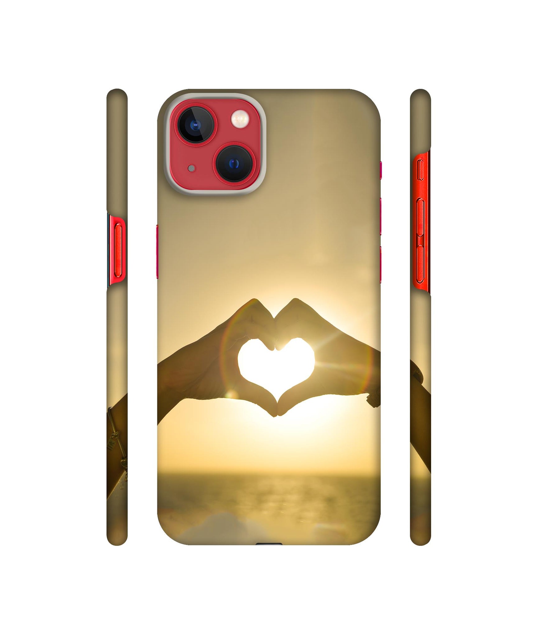 Heart in Hand Shape Designer Hard Back Cover for Apple iPhone 13