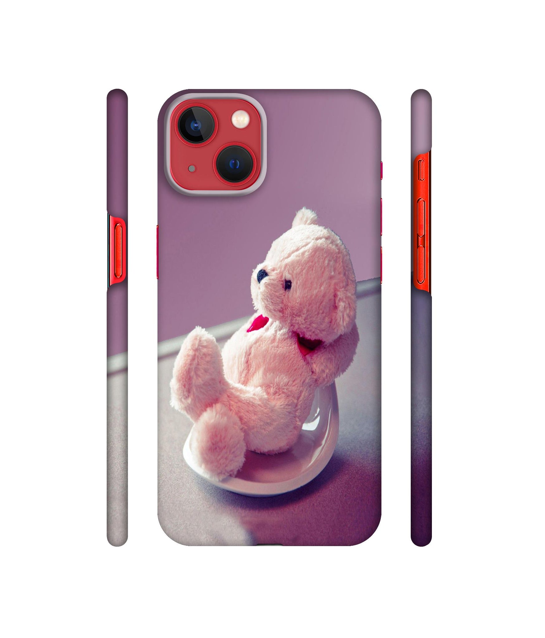 Cute Teddy Bear Designer Hard Back Cover for Apple iPhone 13