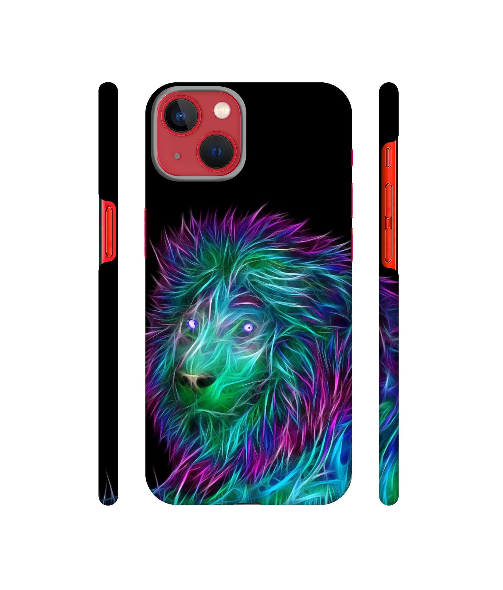 3D Lion Designer Hard Back Cover for Apple iPhone 13