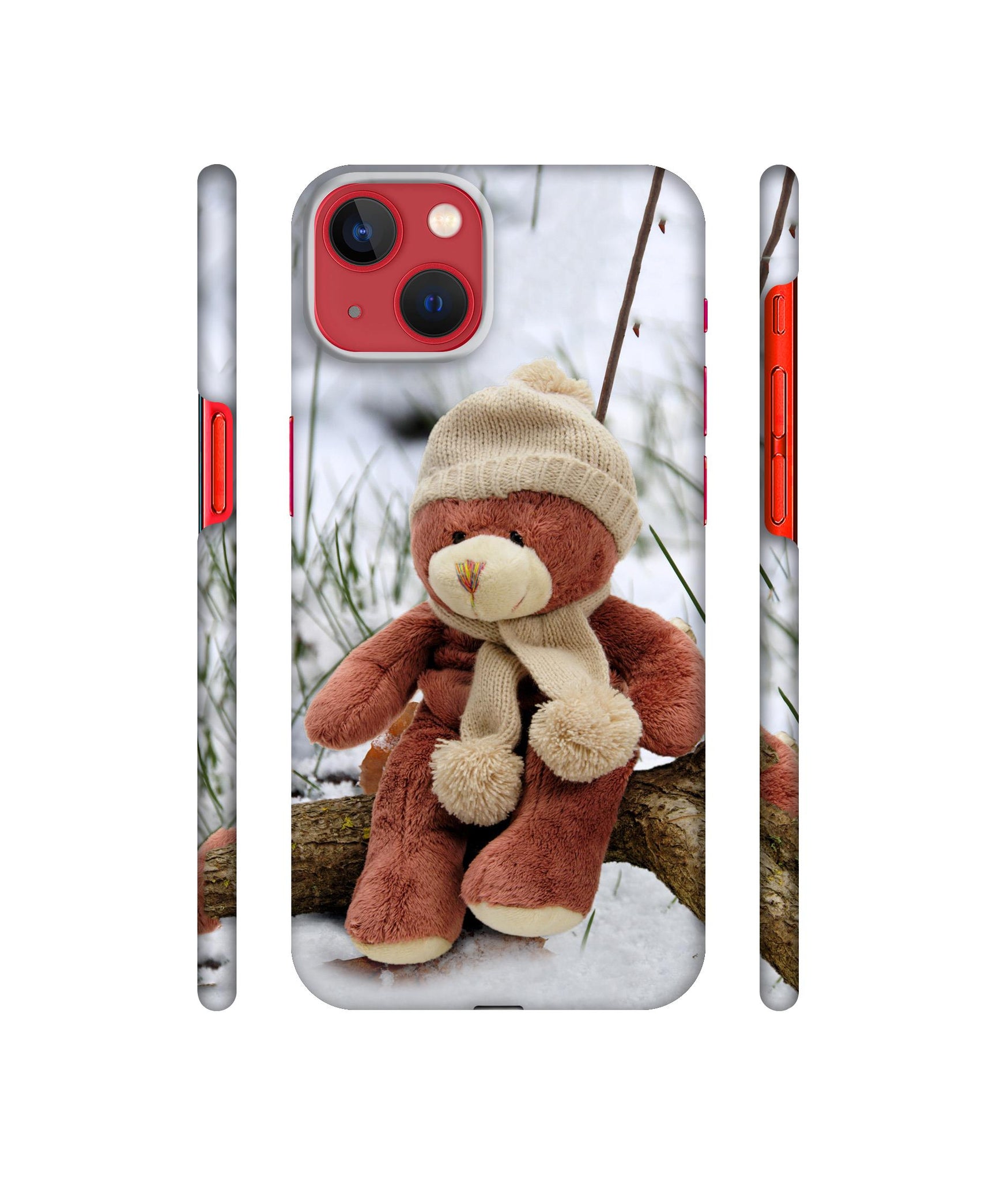 Woolen Bear Designer Hard Back Cover for Apple iPhone 13