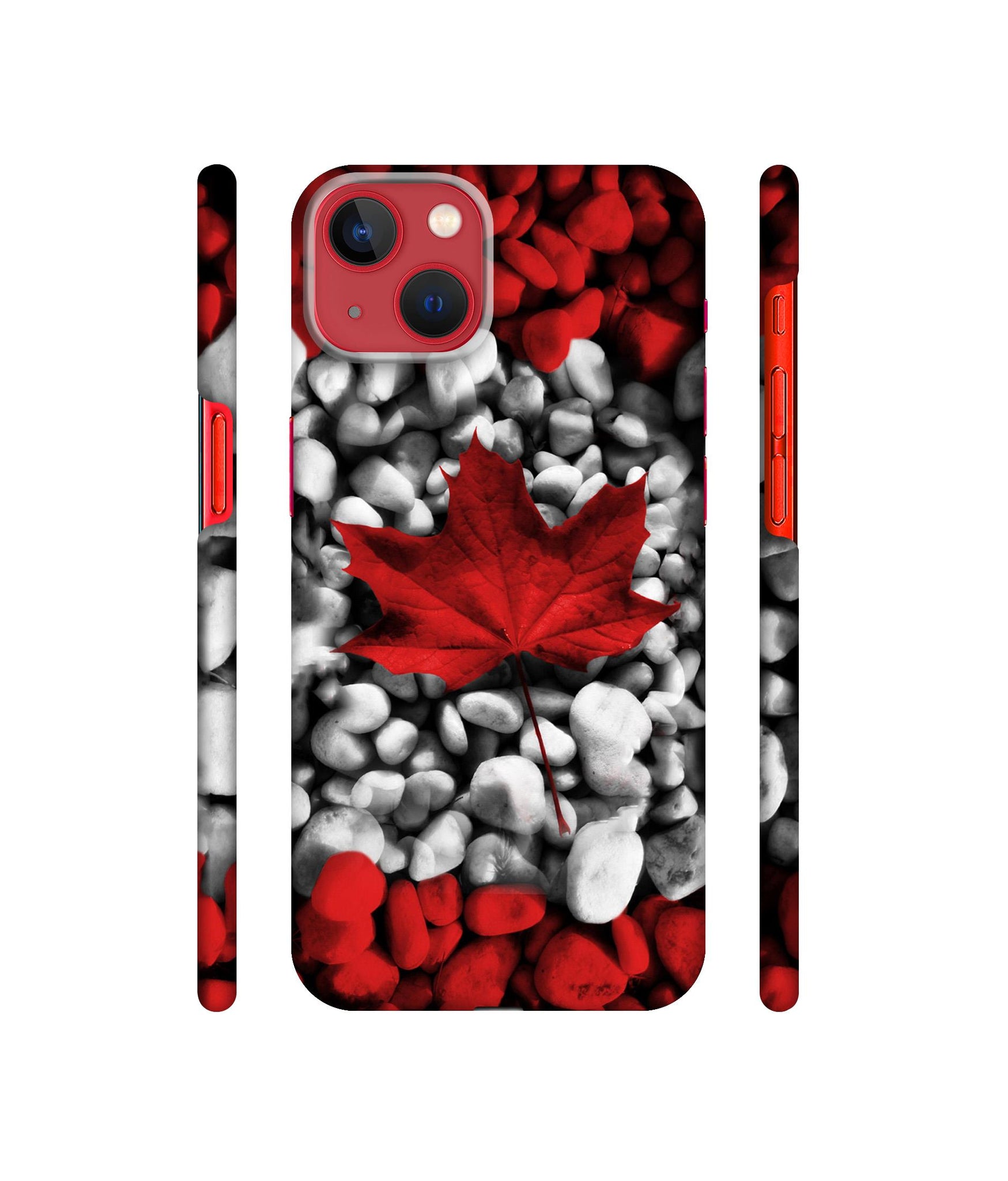 Canada Leaves Flag Designer Hard Back Cover for Apple iPhone 13