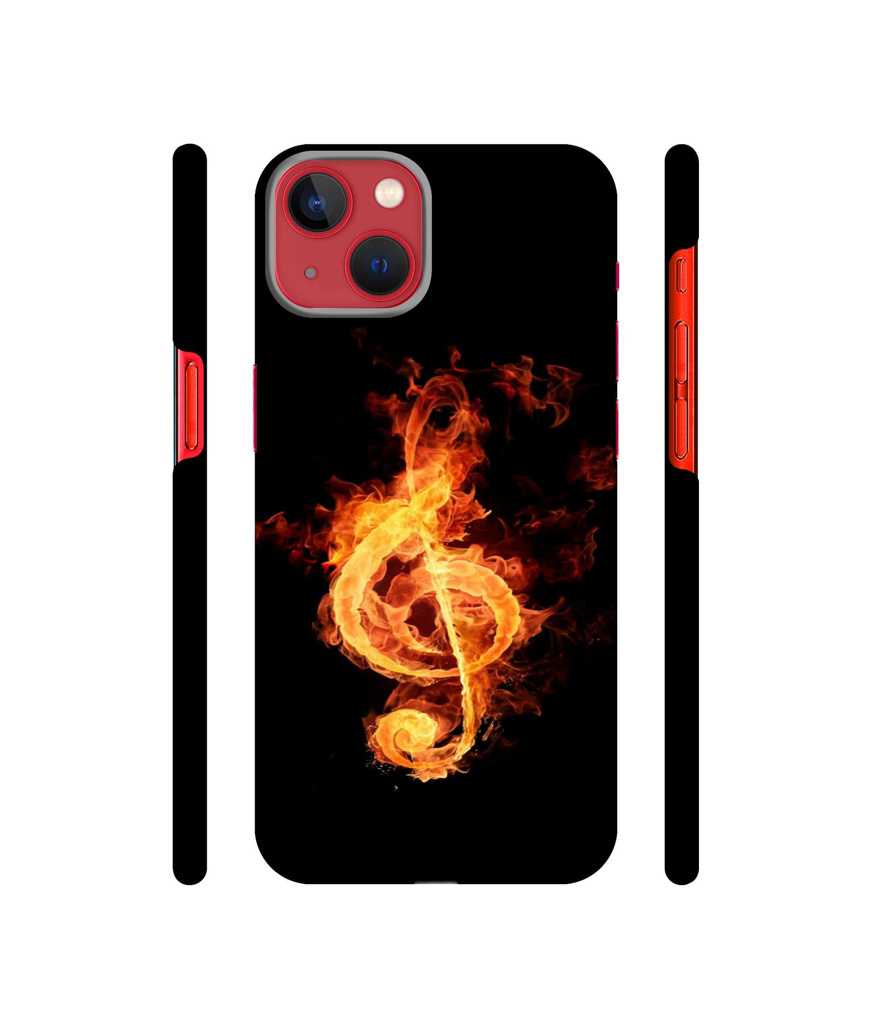 Fire Note Designer Hard Back Cover for Apple iPhone 13