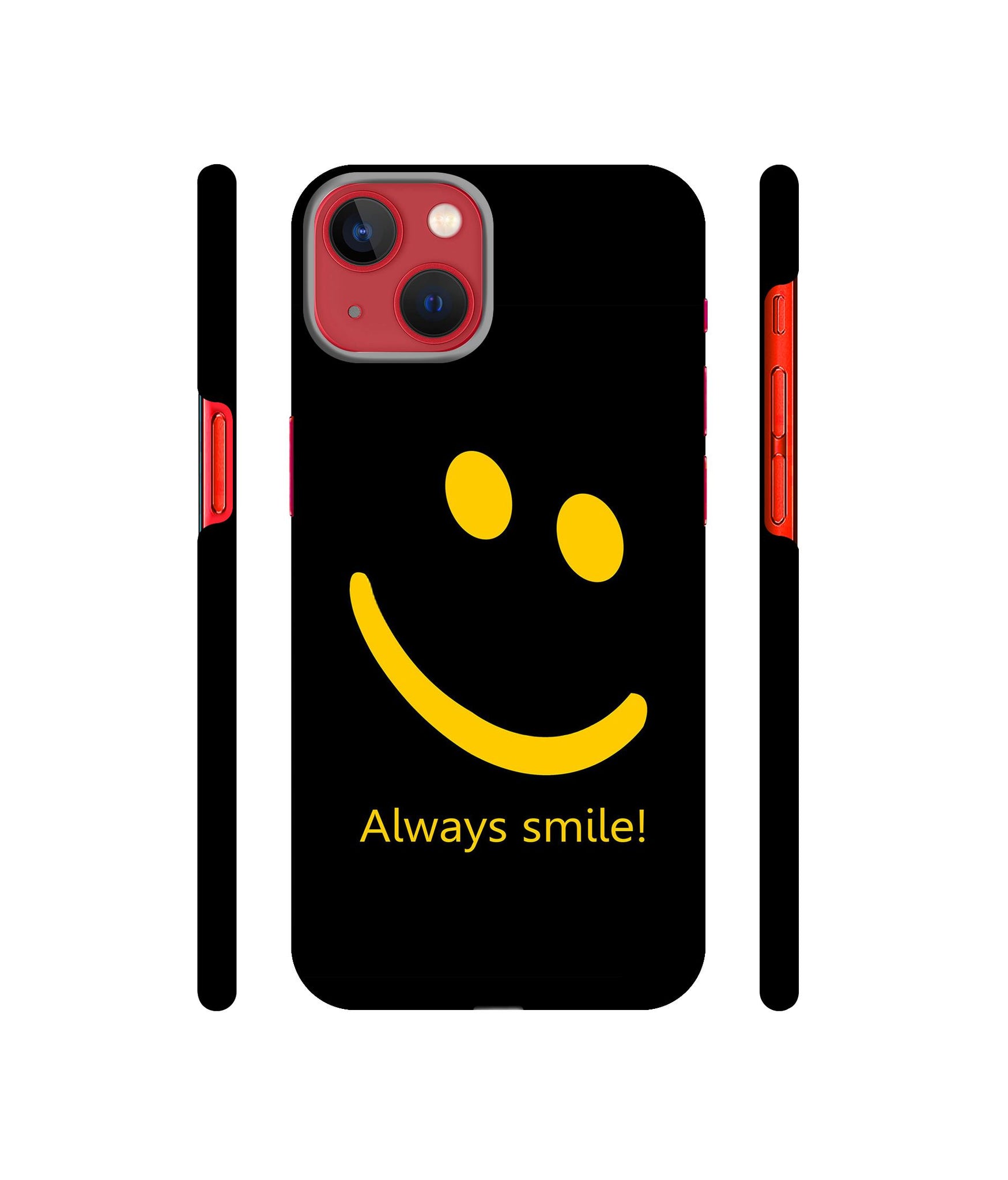 Always Smile Quote Designer Hard Back Cover for Apple iPhone 13