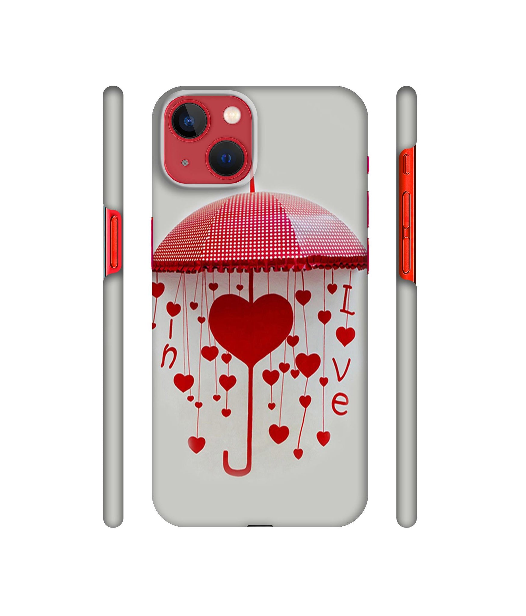 Love Heart Designer Hard Back Cover for Apple iPhone 13