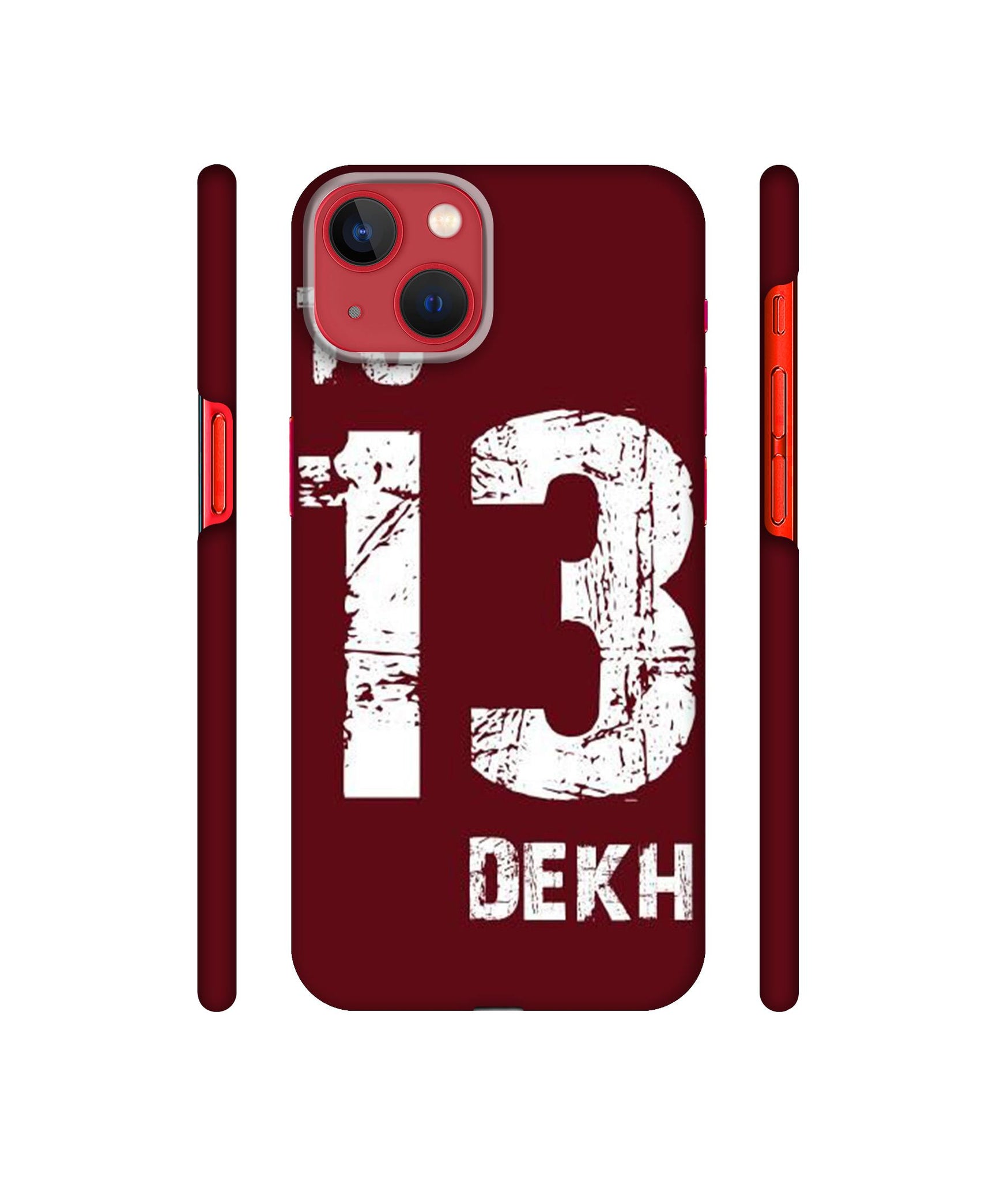 Tu 13 Dekh Designer Hard Back Cover for Apple iPhone 13