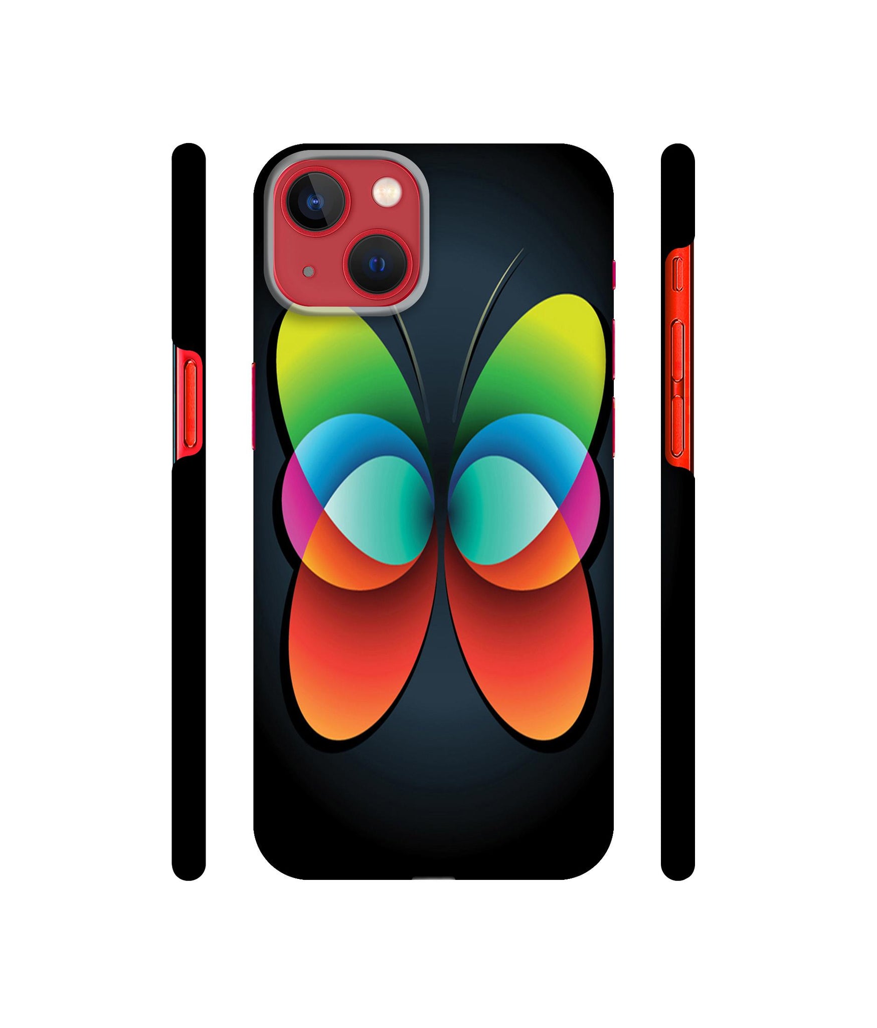 Colourfull Butterfly Designer Hard Back Cover for Apple iPhone 13